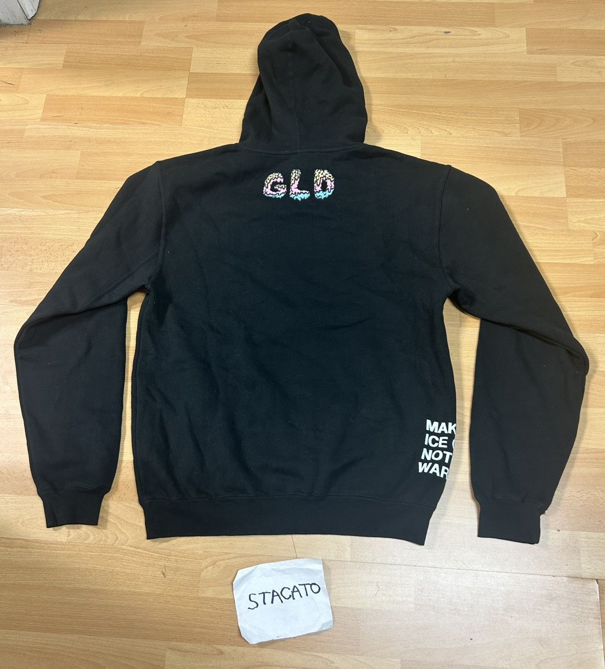 Rap Tees × Vintage ShopGLD Ice Cream Cone Hoodie Black Size US M / EU 48-50 / 2 - 2 Thumbnail