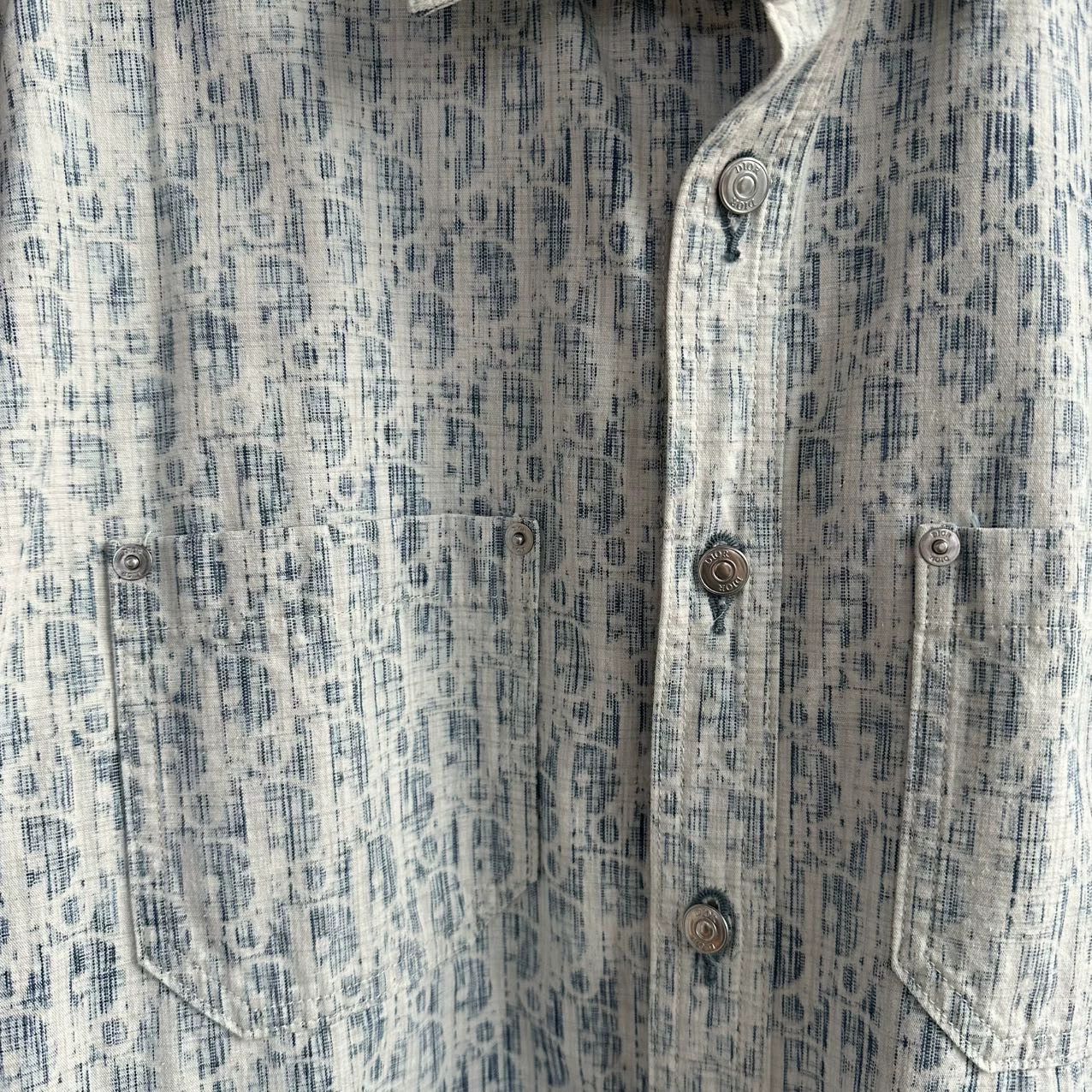 Dior Dior Obique White Blue 99 New Shirt Size US XXS / EU 40 - 4 Thumbnail