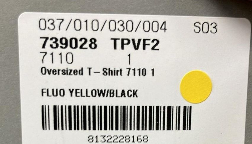 Balenciaga o1in1g0125 Oversized T-Shirt in Fluo Yellow/Black Size US S / EU 44-46 / 1 - 5 Thumbnail