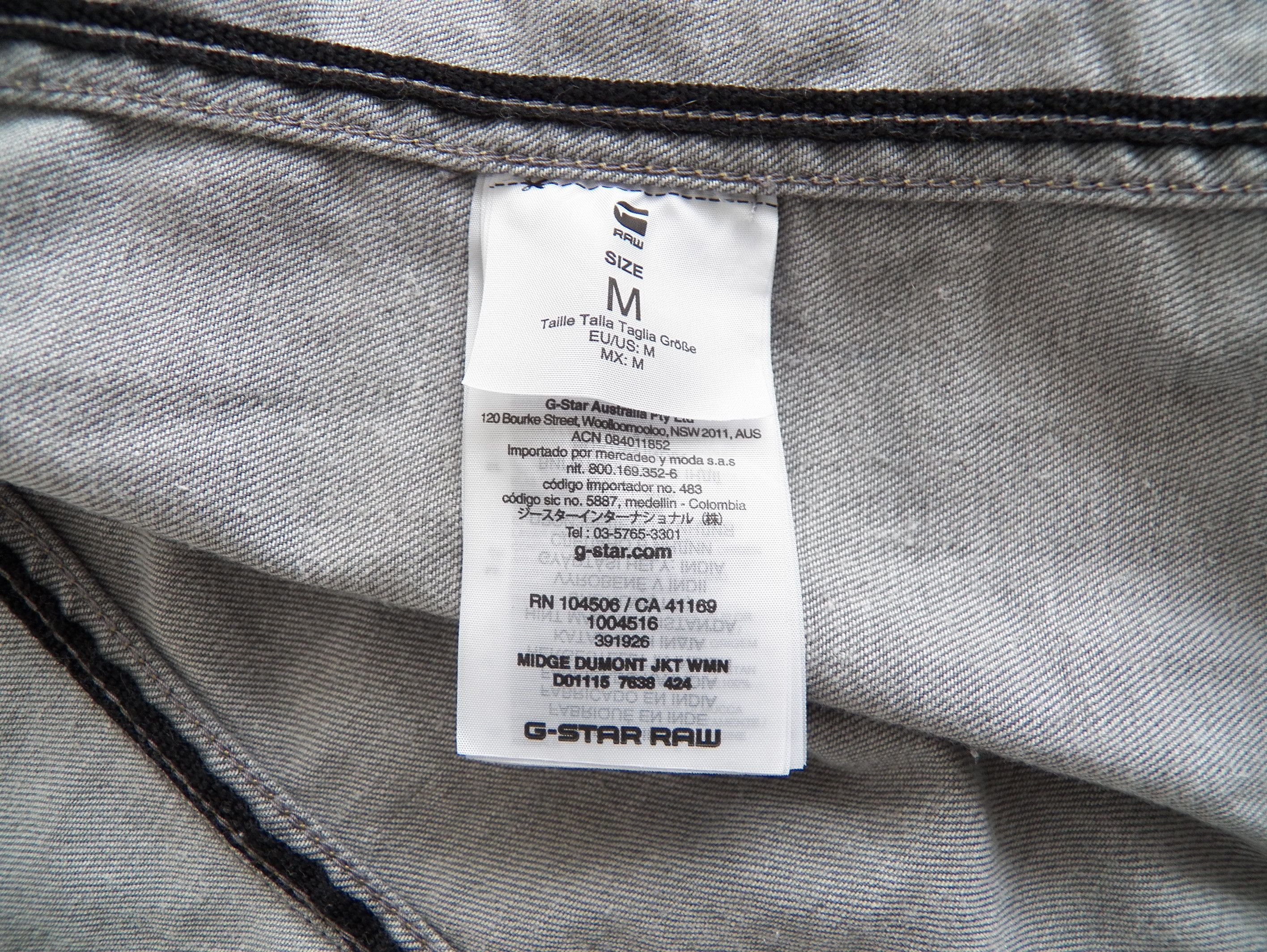 G-Star G Star RAW Midge Dumont Jkt Wmn Stretch Denim Biker JACKET Size M / US 6-8 / IT 42-44 - 6 Thumbnail