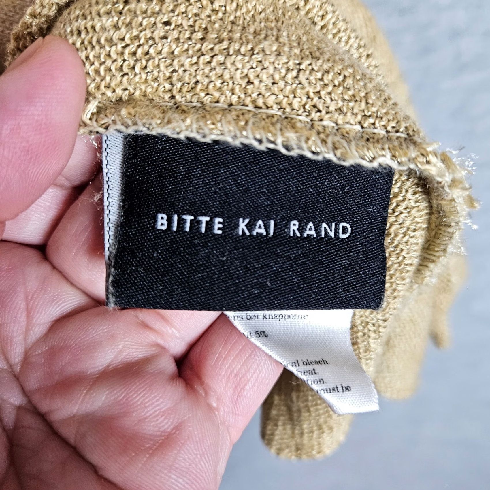 Vintage Bitte Kai Rand Sweater Womens Knit Beige Textured Minimalist Designer Size M Size M / US 6-8 / IT 42-44 - 4 Thumbnail