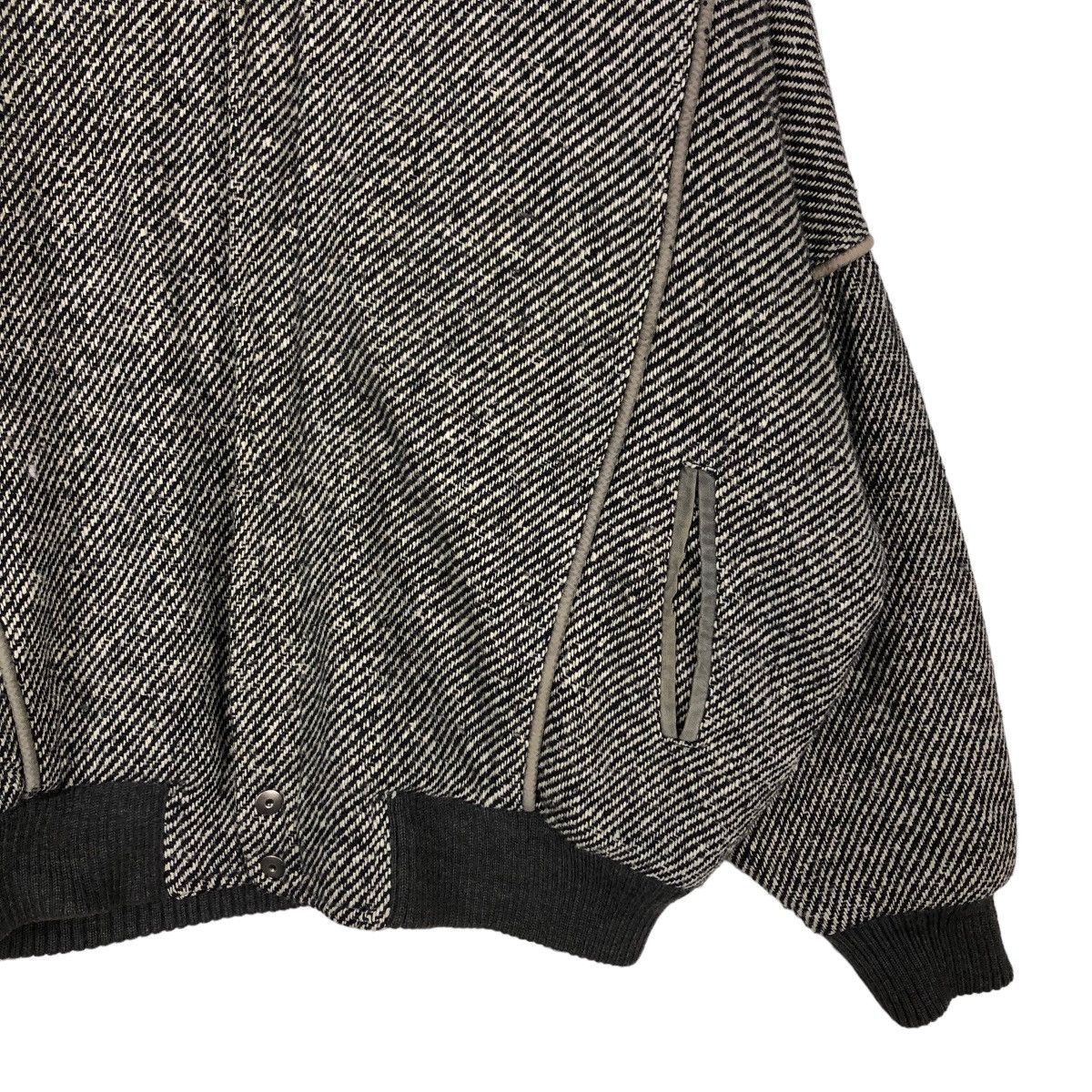 Japanese Brand 📌VINTAGE BOMBER JACKET WOOL HERRINGBONE TOM COLLINS Size US L / EU 52-54 / 3 - 10 Thumbnail