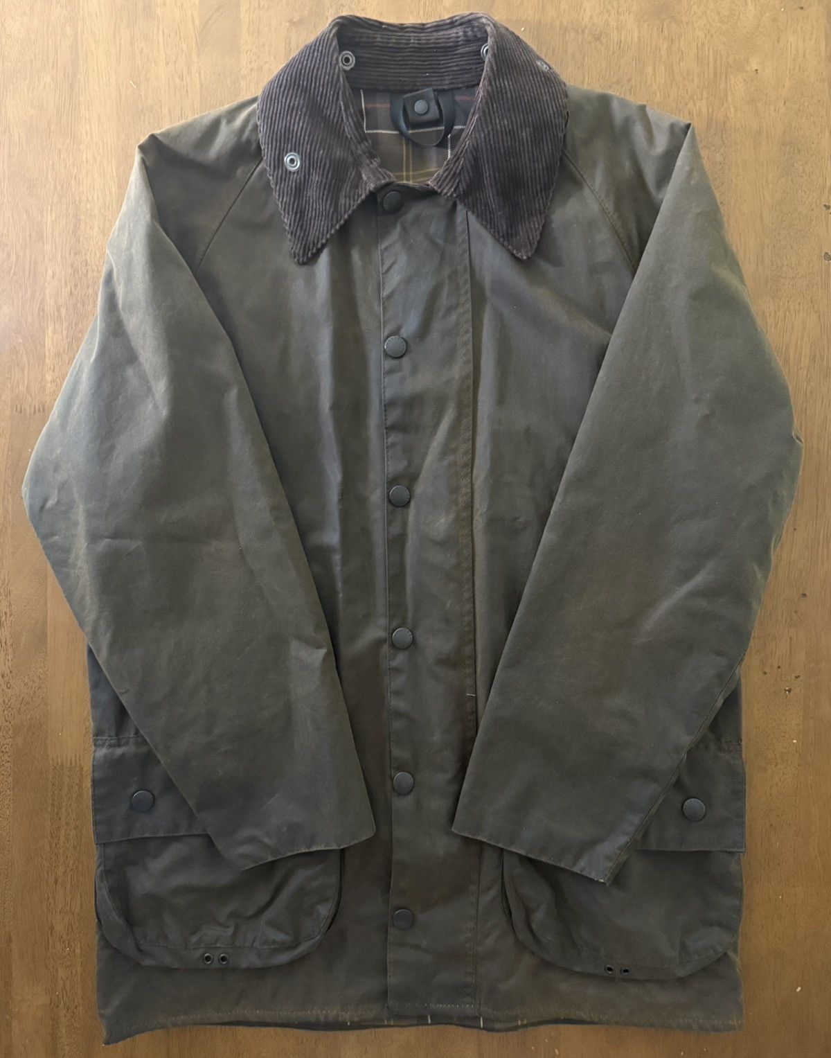 Barbour Barbour Classic Beaufort Olive C38 Made in England old Label Size US M / EU 48-50 / 2 - 1 Thumbnail
