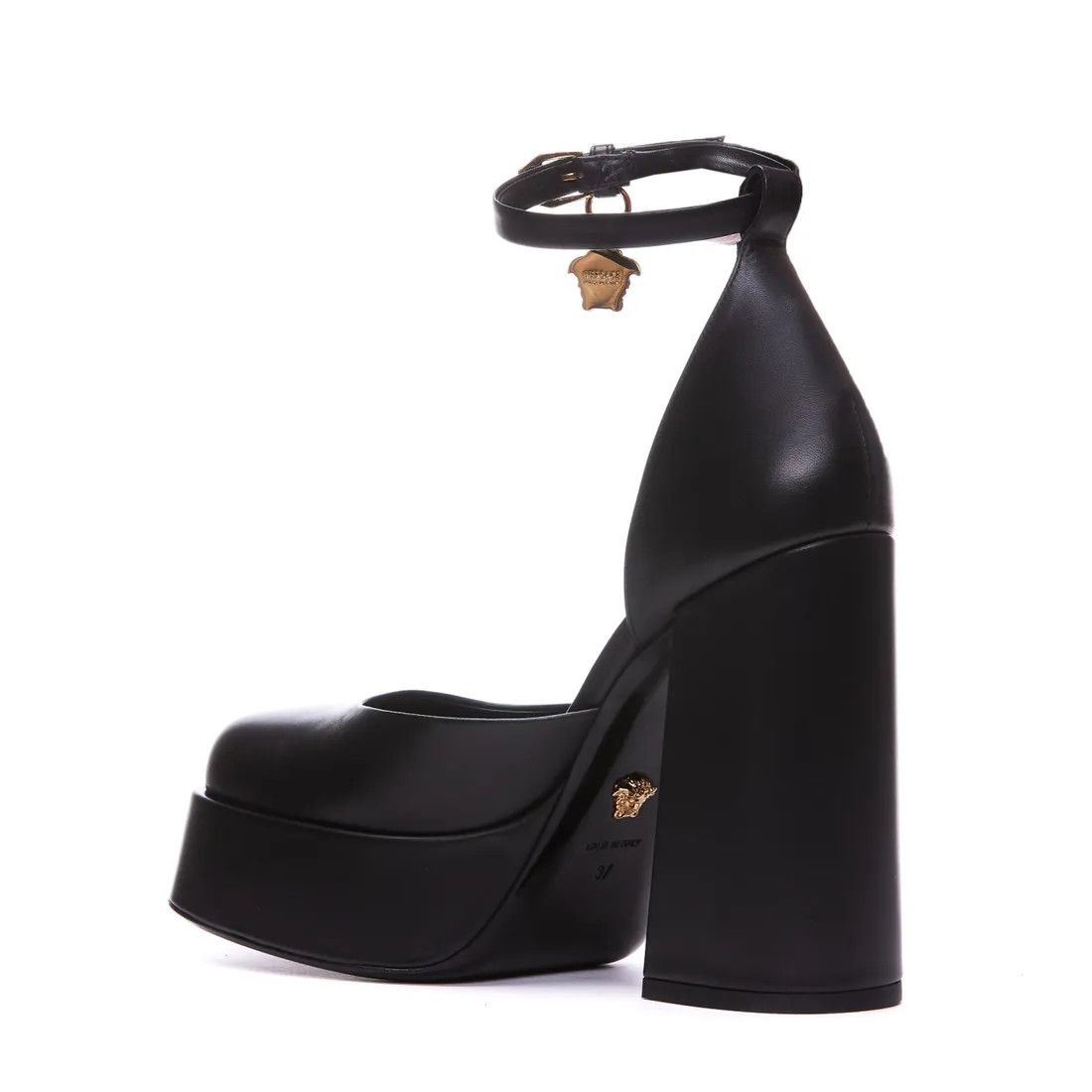 Versace o1s22i1n1024 Medusa Aevitas Pumps in Black Size US 8 / IT 38 - 4 Thumbnail