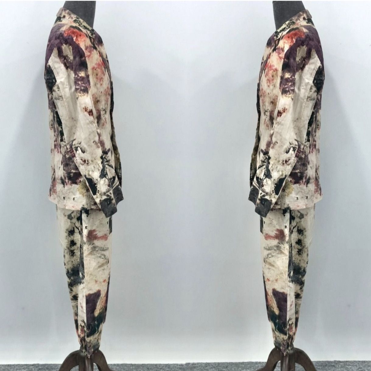 Yohji Yamamoto Yohji Yamamoto SS18 "Colorfully Highlights" Runway Suit Size 44R - 6 Thumbnail
