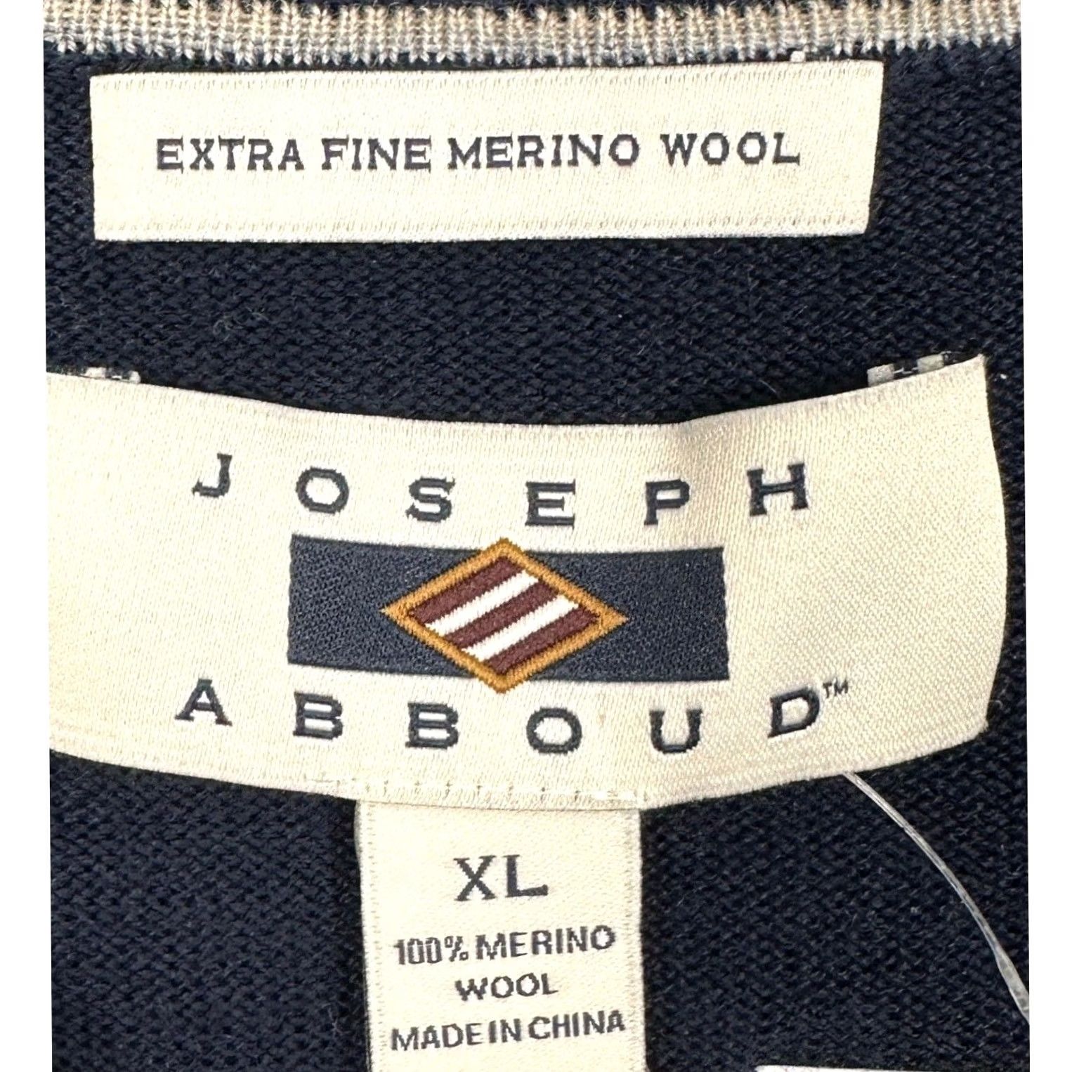 Joseph Abboud Joseph Abboud Merino Wool Sweater Vest Mens XL Dark Navy V-Neck Pullover NEW Size US XL / EU 56 / 4 - 4 Thumbnail