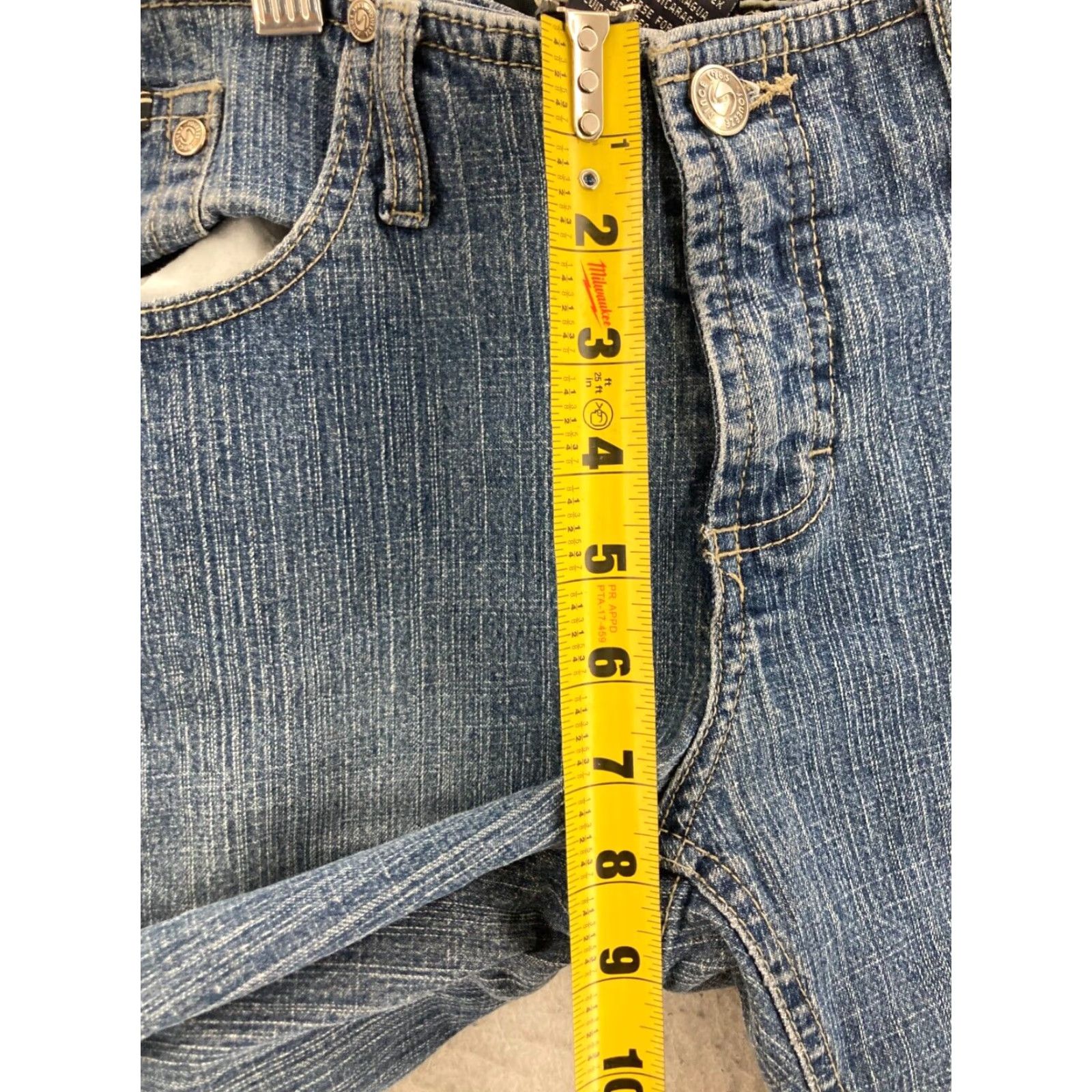 Vintage VINTAGE Squeeze Jeans Womens Jeans 9 Blue Bootcut Stretch Denim 90s Womens Size 30" / US 8 / IT 44 - 4 Thumbnail