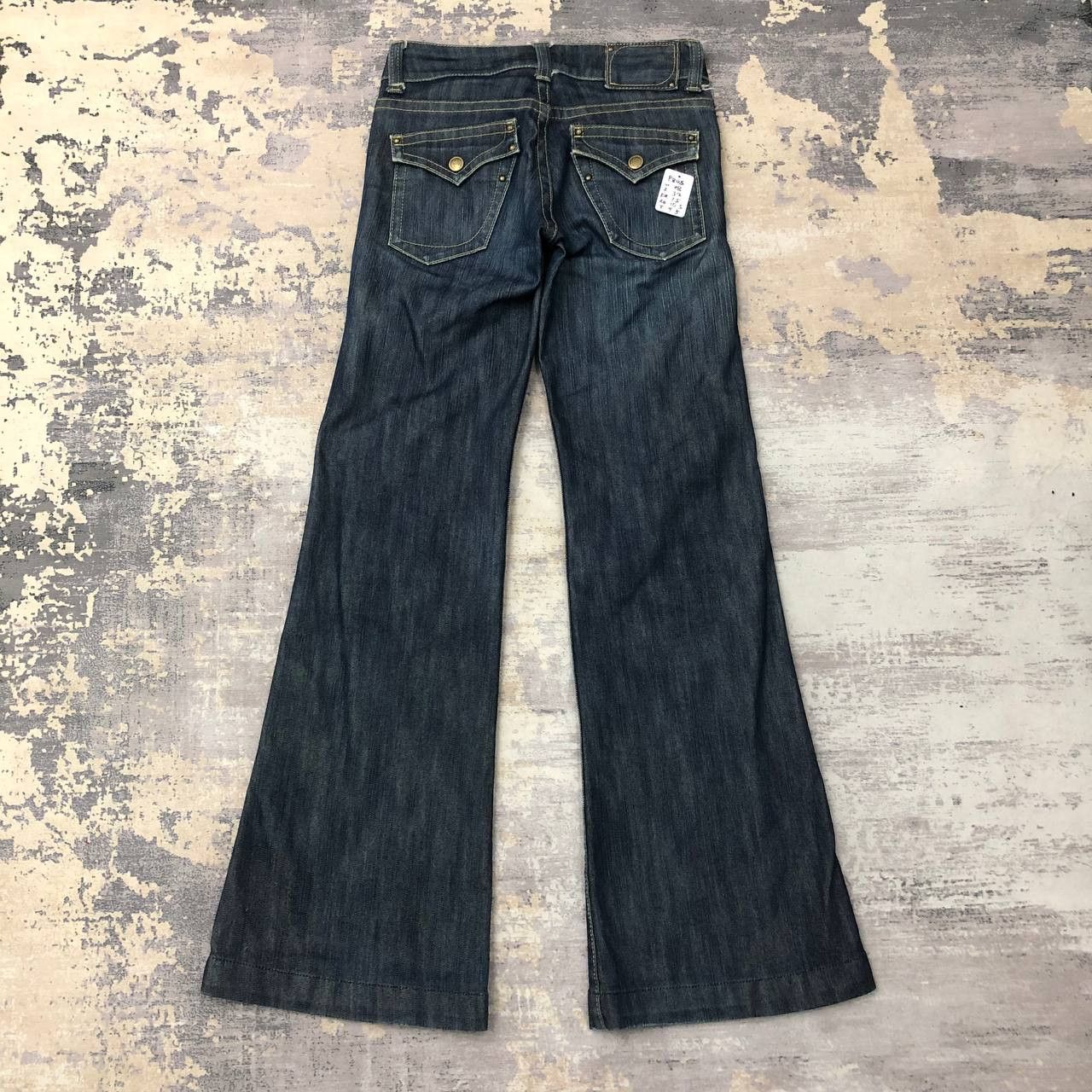 If Six Was Nine × Japanese Brand P805 QUEEN'S LOW FLARED JAPAN JEANS Size US 28 / EU 44 - 2 Thumbnail