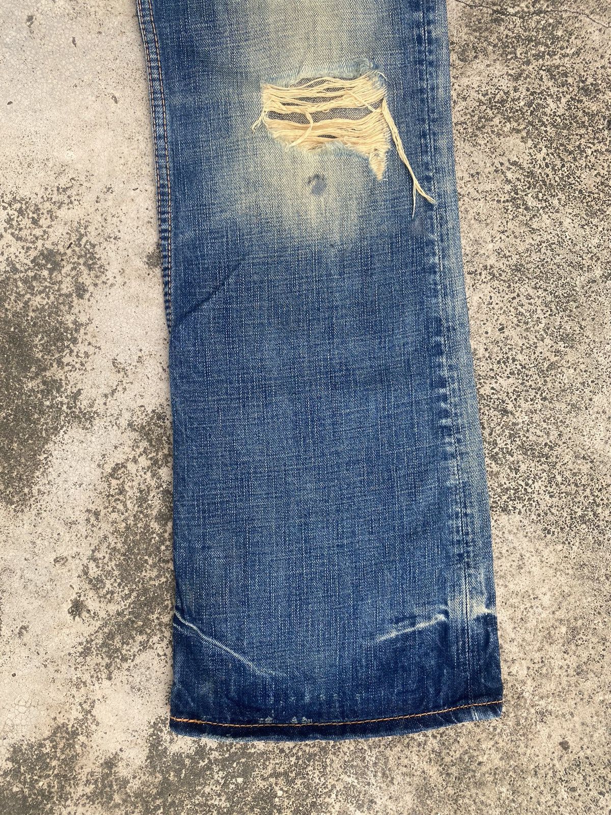 If Six Was Nine × Japanese Brand × Ruehl No. 925 Flare Jeans Ruehl No 925 Distressd Clawmark Size US 34 / EU 50 - 5 Thumbnail