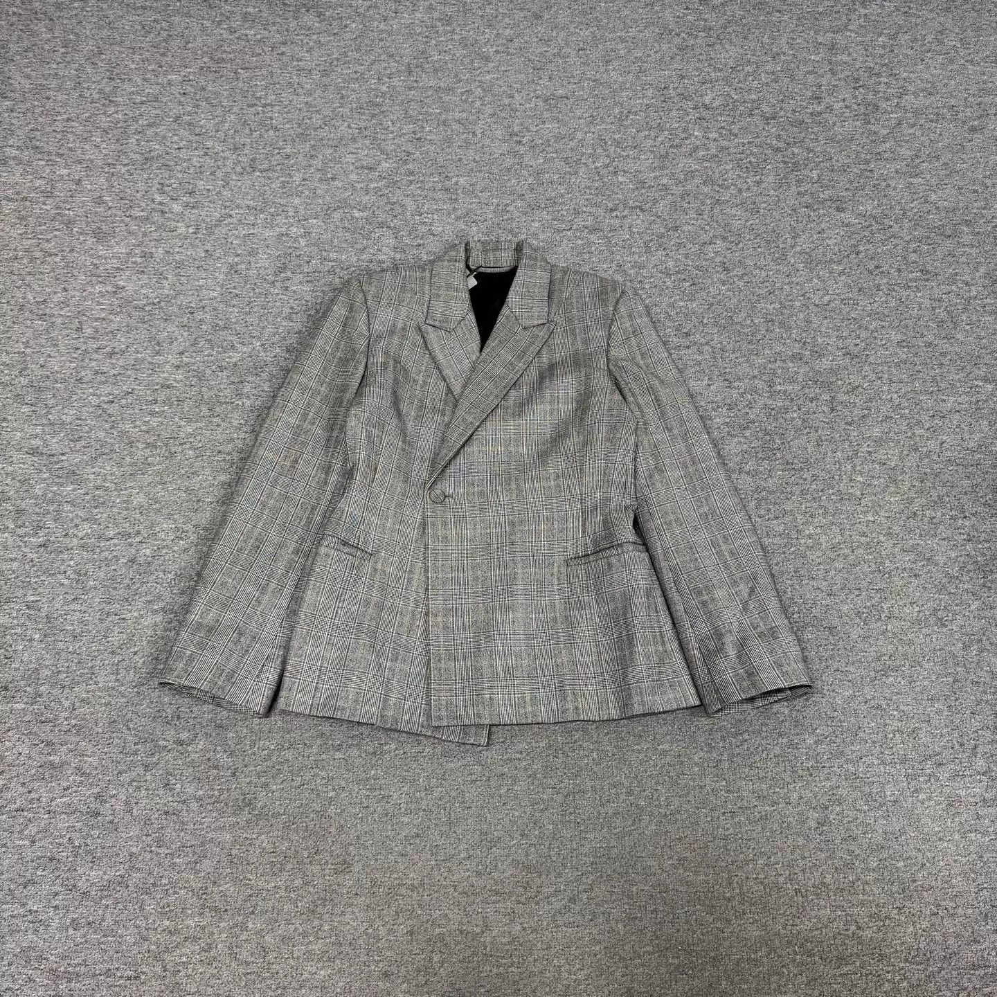 Balenciaga Balenciaga Gray Check Blazer 36 Size XS / US 0-2 / IT 36-38 - 1 Thumbnail