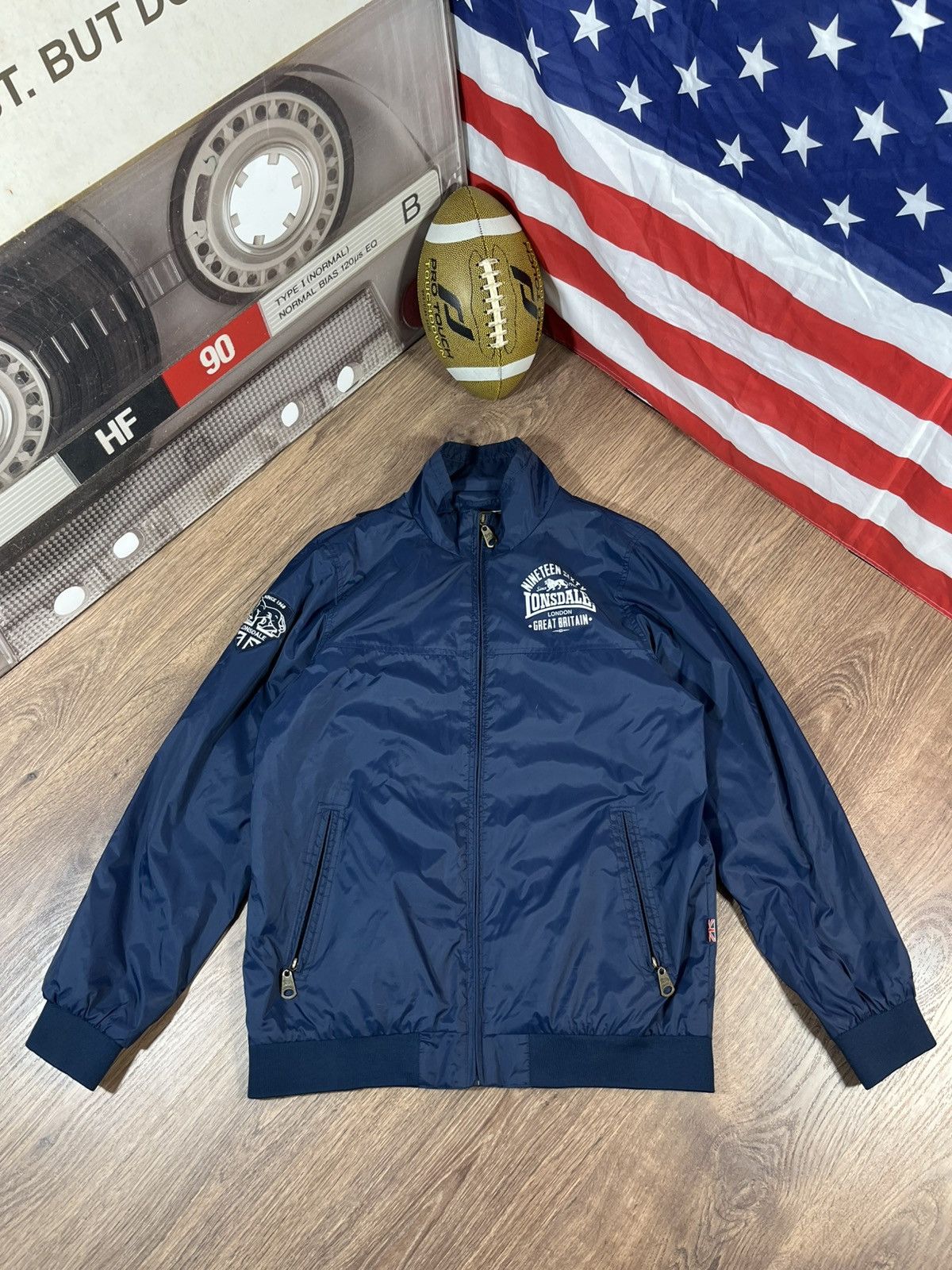 Lonsdale Vintage Rare Lonsdale Bomber Jacket Size US XXL / EU 58 / 5 - 1 Thumbnail