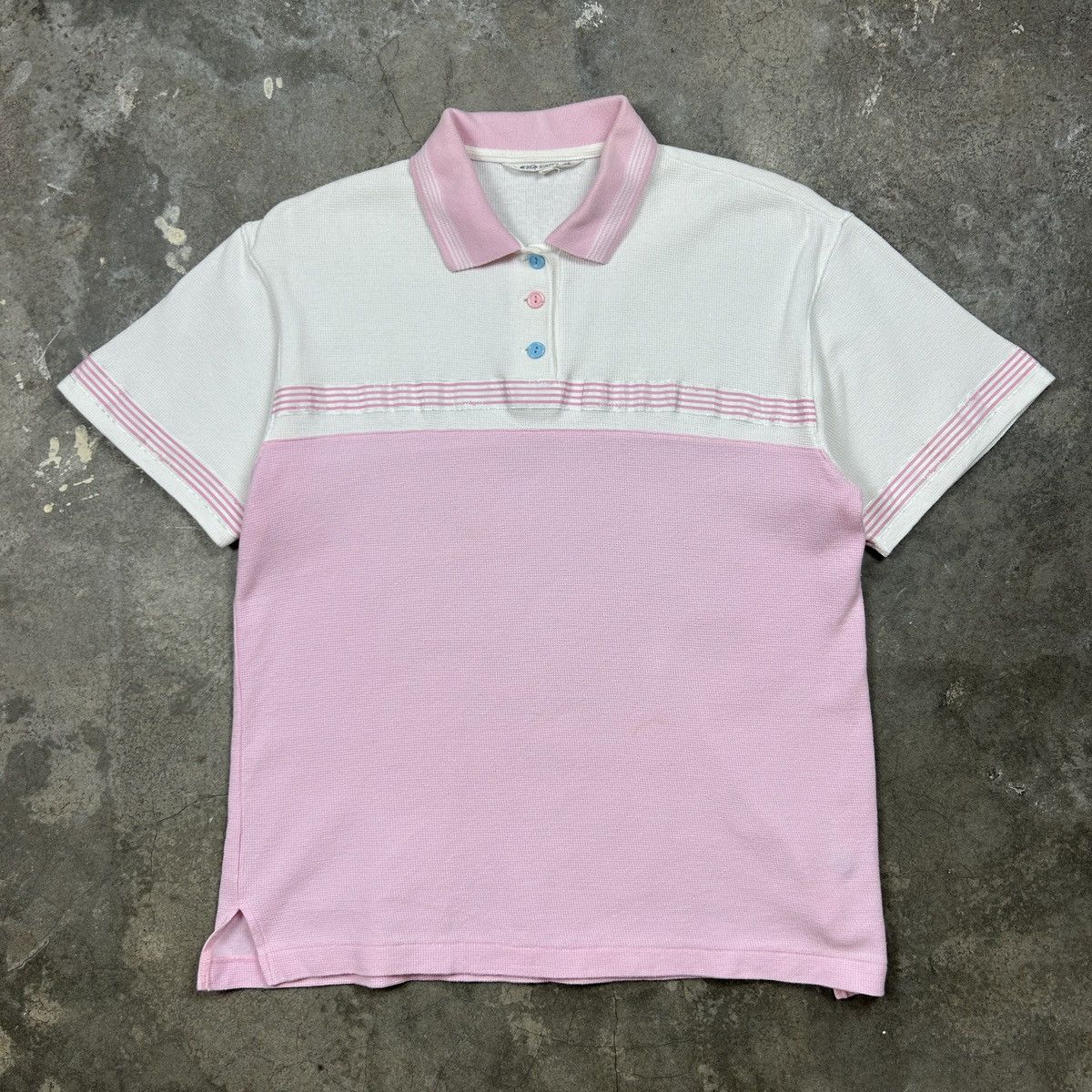 Courreges Sport Futur - Pink Tennis Polo