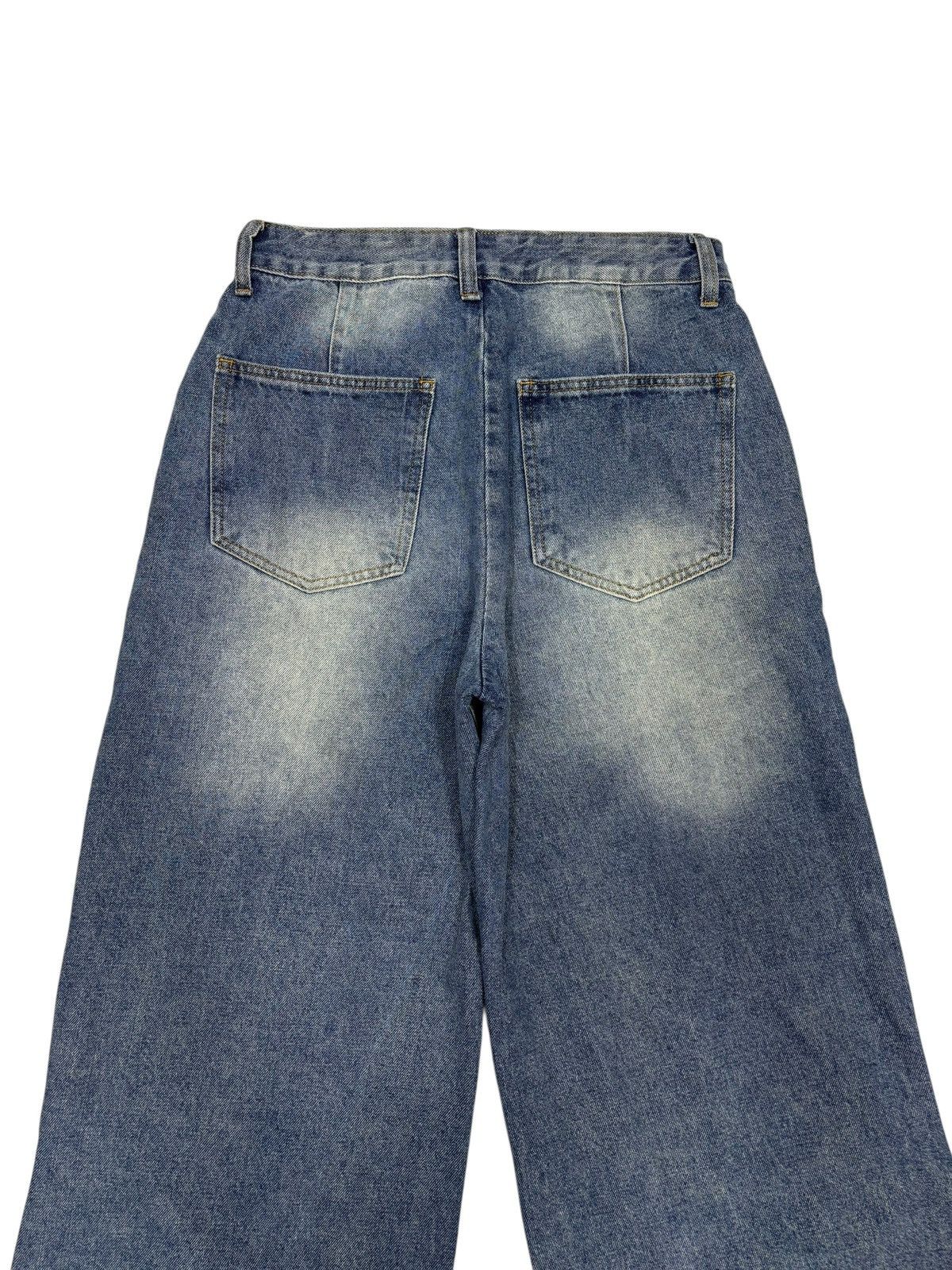 Acne Studios Artisanal Panel Cut Out Wide Leg Baggy Flare Jean Fever2222 Size US 29 - 6 Thumbnail