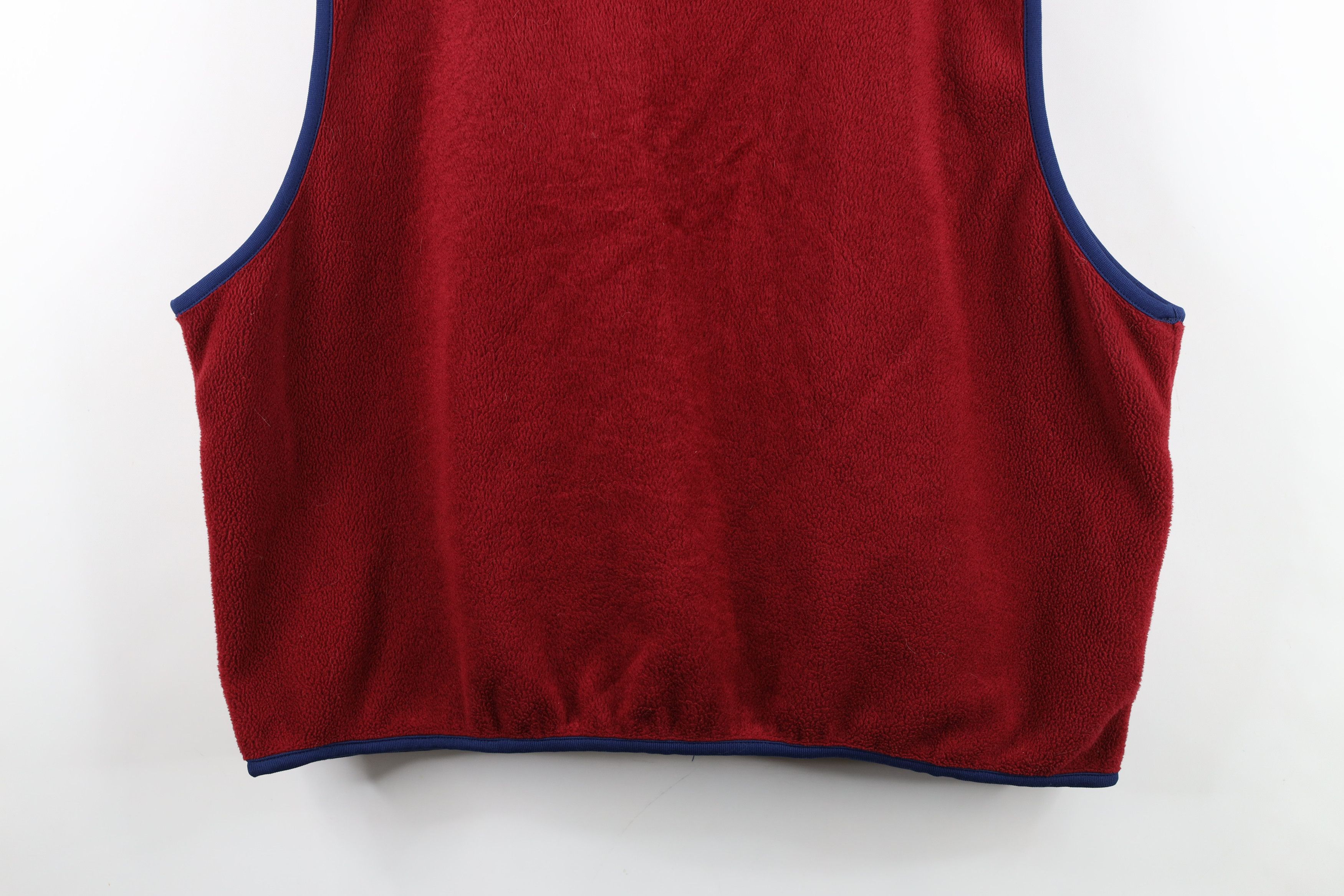 Lands' End Vintage 90s Lands End Fleece Full Zip Vest Jacket Red Size US XL / EU 56 / 4 - 12 Thumbnail