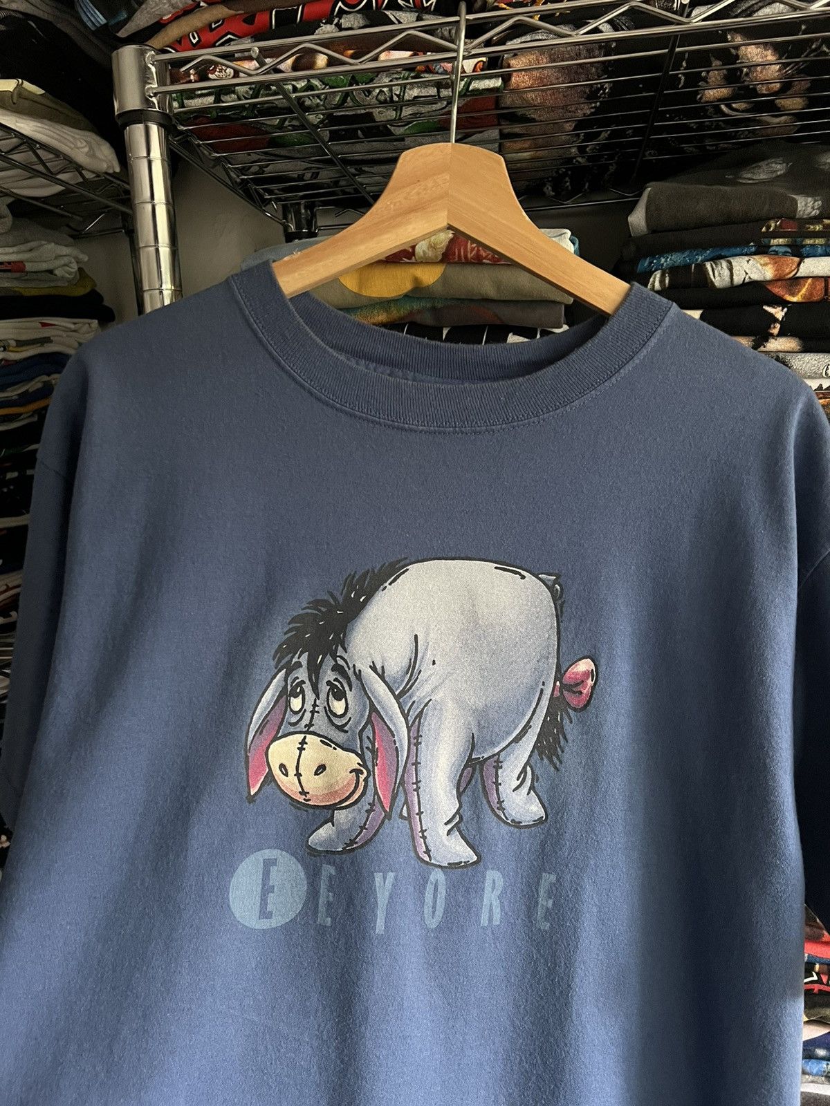 Disney 90s Eeyore Winnie Pooh Cartoon Promo Tee Size US L / EU 52-54 / 3 - 2 Thumbnail
