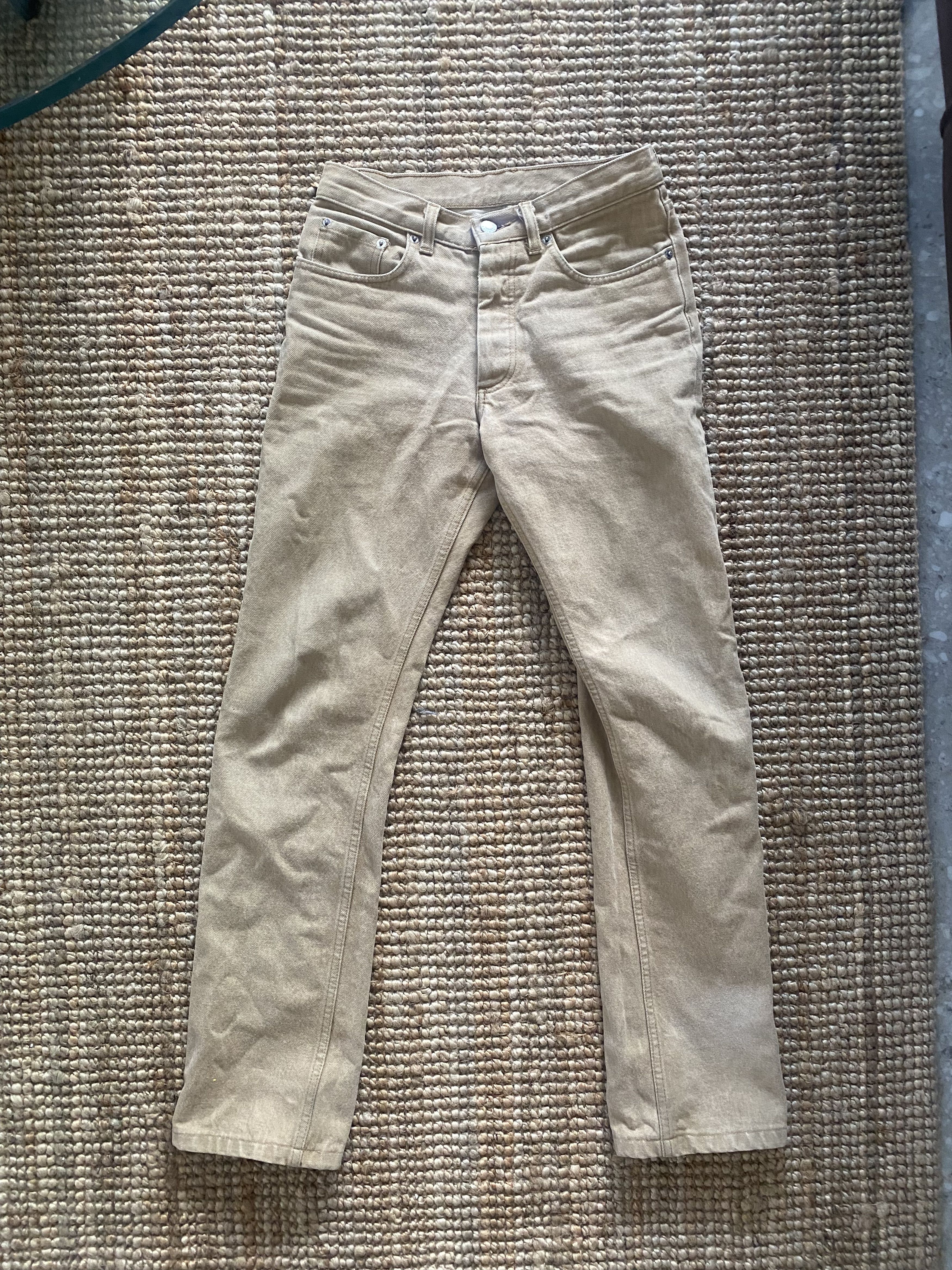 Helmut Lang Sand-Colored Turn-Up Cut 90's Helmut Lang Jeans Size US 28 / EU 44 - 1 Thumbnail