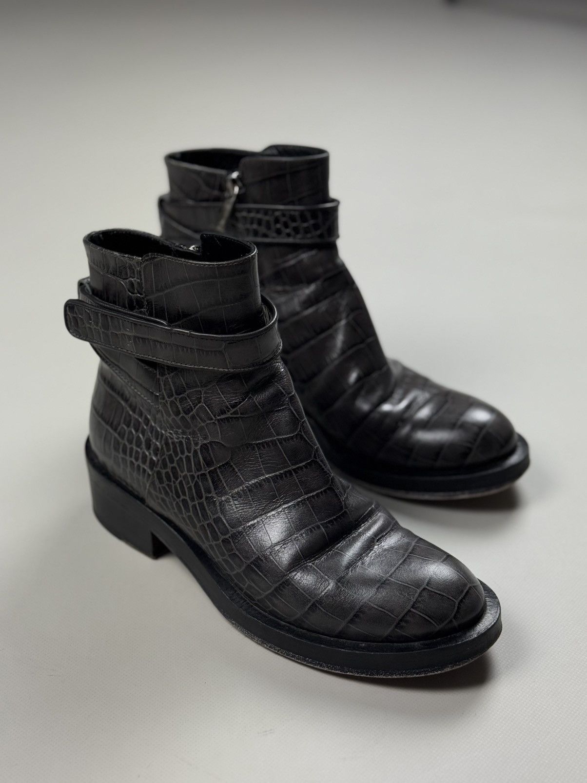 DOROTHEE SCHUMACHER Schumacher Ladies Leather Ankle Zip Combat Boots Size 38 Size US 8 / IT 38 - 1 Thumbnail