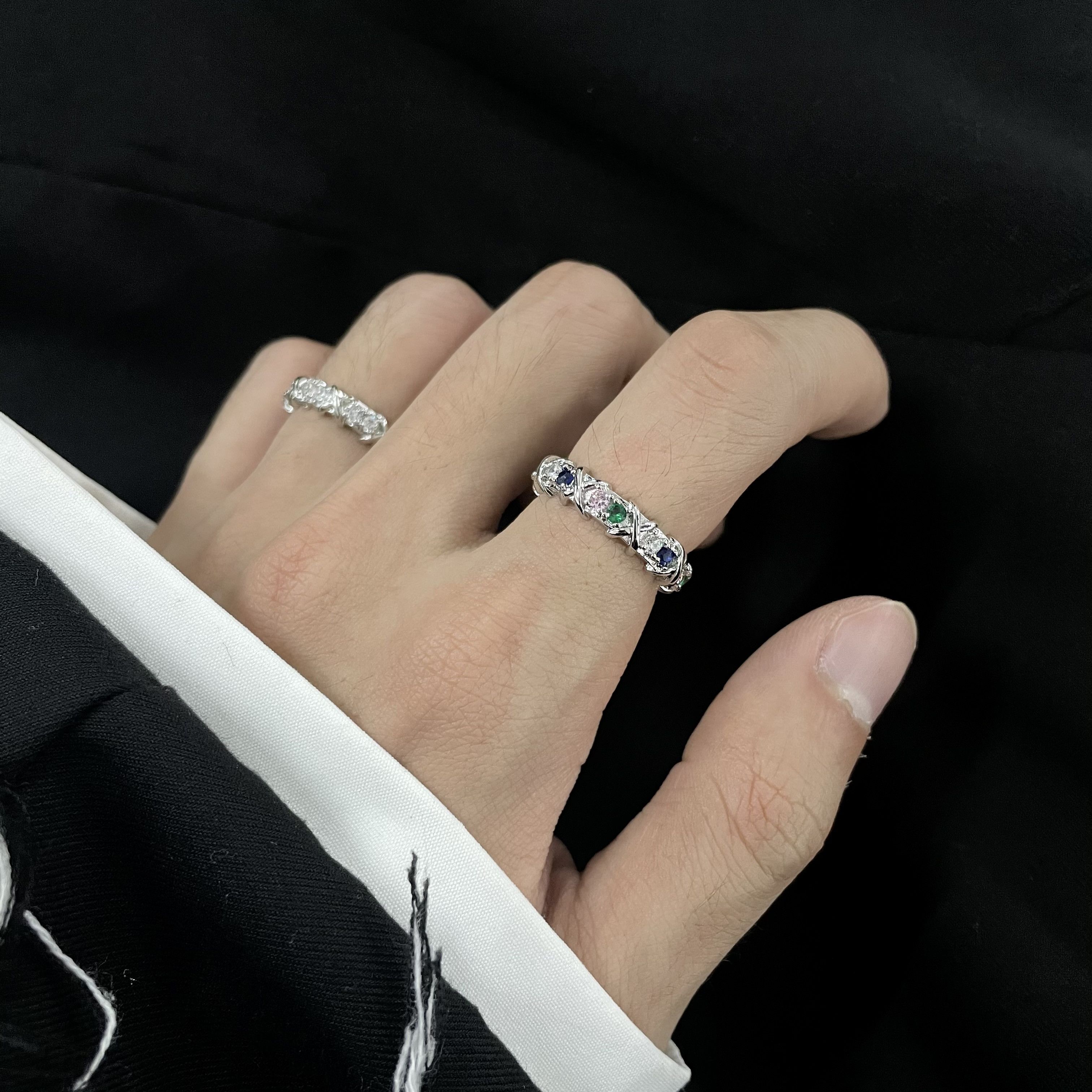 Jewelry New Design Jewelry Rings Open Size Chrome Ring (Size 7-13) Size ONE SIZE - 3 Thumbnail