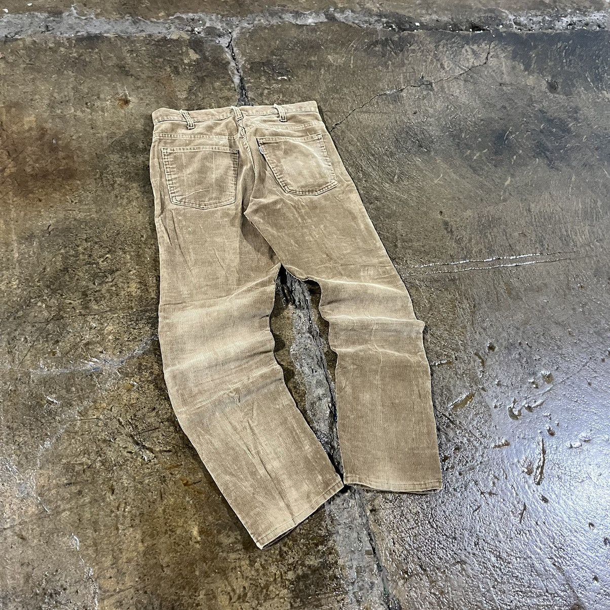Levi's × Vintage Crazy Vintage Levi's Corduroy Pants White Tab 70s 80s Unique Size US 32 / EU 48 - 5 Thumbnail