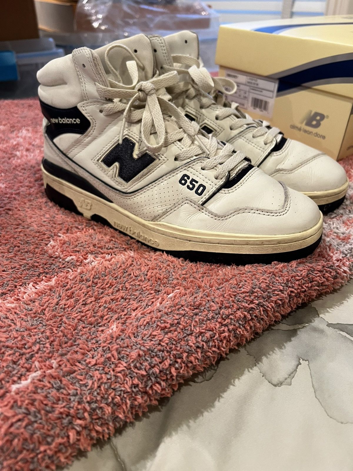 Aime Leon Dore × New Balance New Balance 650R Aime Leon Dore White Navy Size US 9.5 / EU 42-43 - 1 Thumbnail