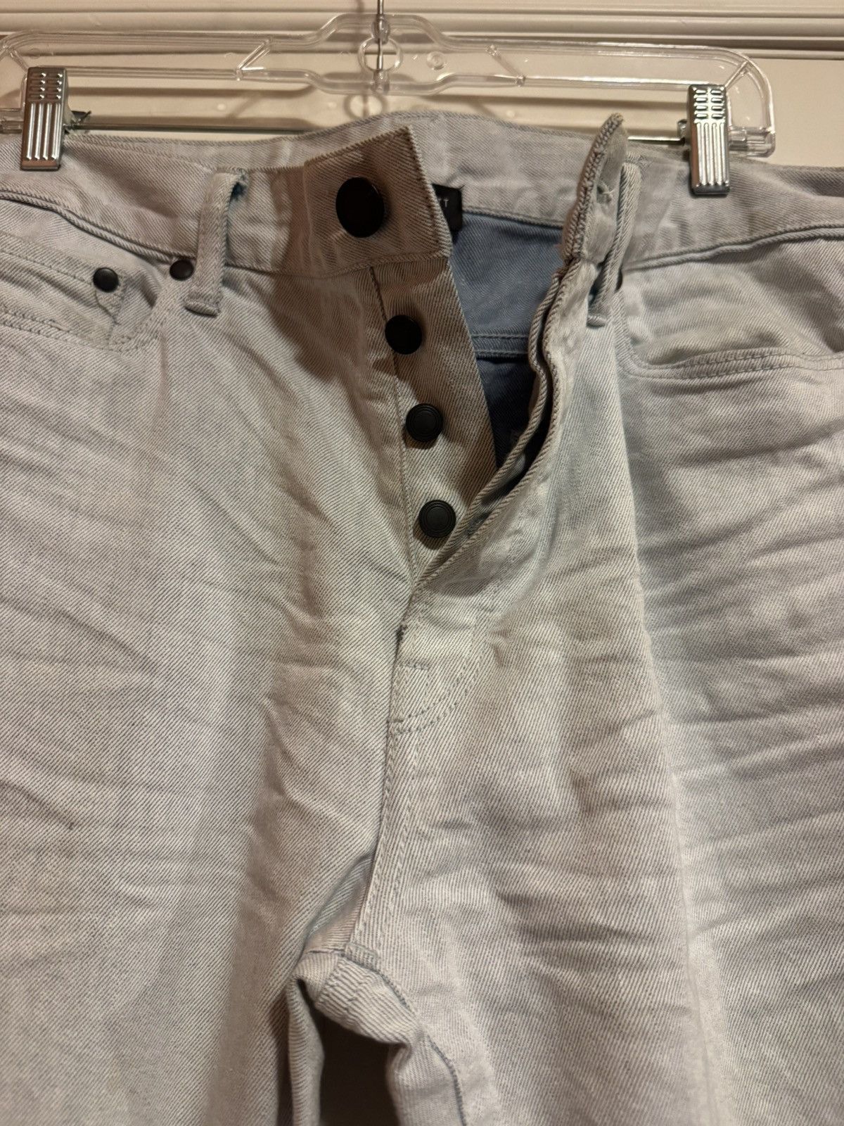 John Elliott John Elliott The Cast 2 Reverse Weave Jeans Light Blue Sz 34 Size US 34 / EU 50 - 5 Thumbnail