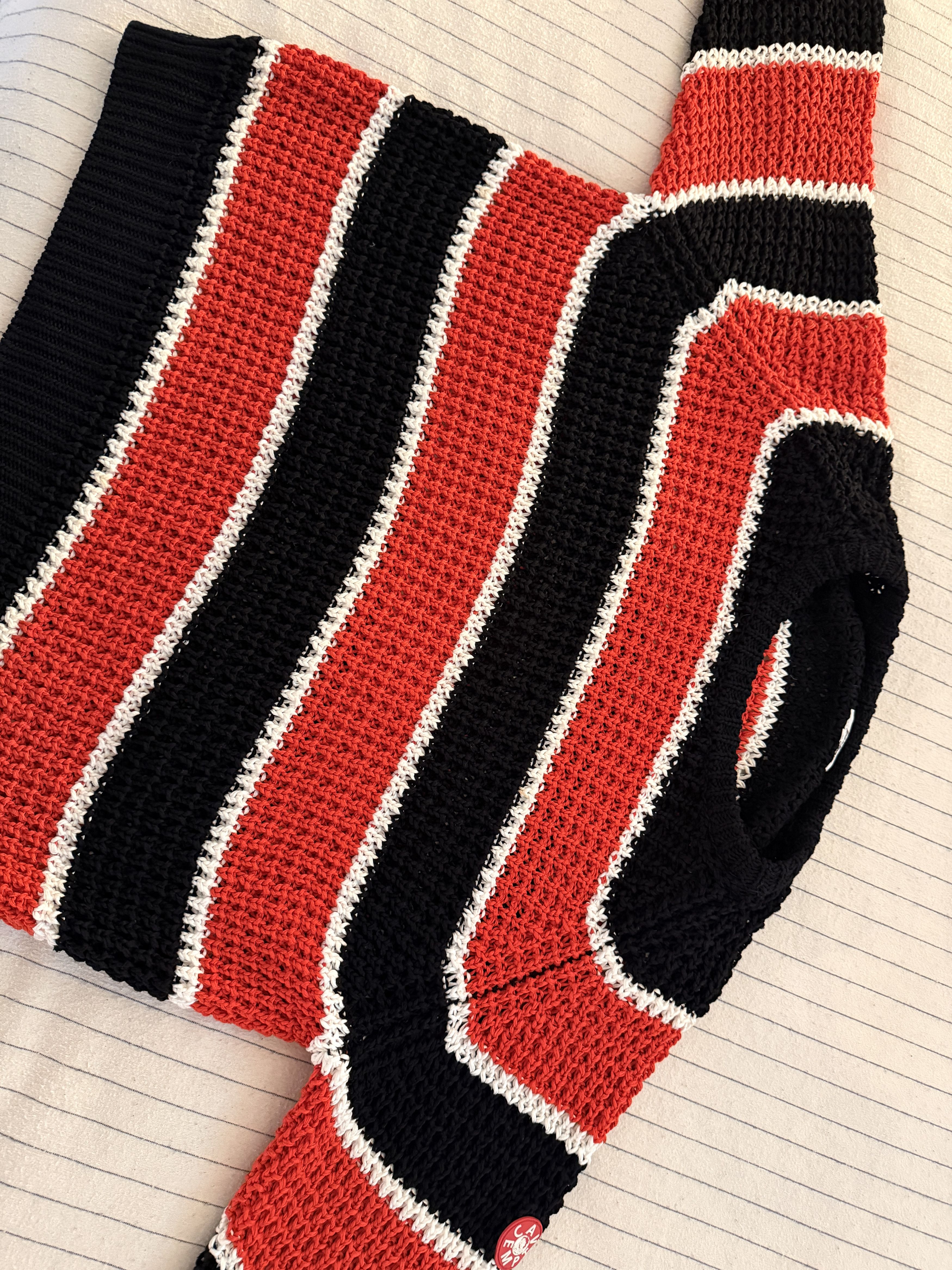 Cav Empt Stripe Loose Waffle Knit