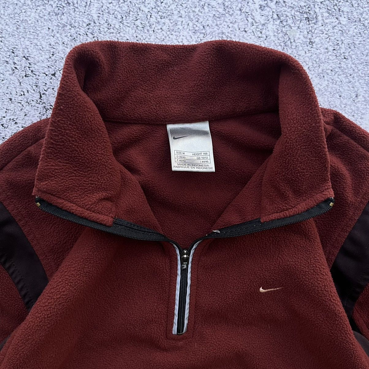 Nike × Vintage Nike small swoosh Therma-Fit 1/4 zip fleece sweatshirt Size M / US 6-8 / IT 42-44 - 3 Thumbnail