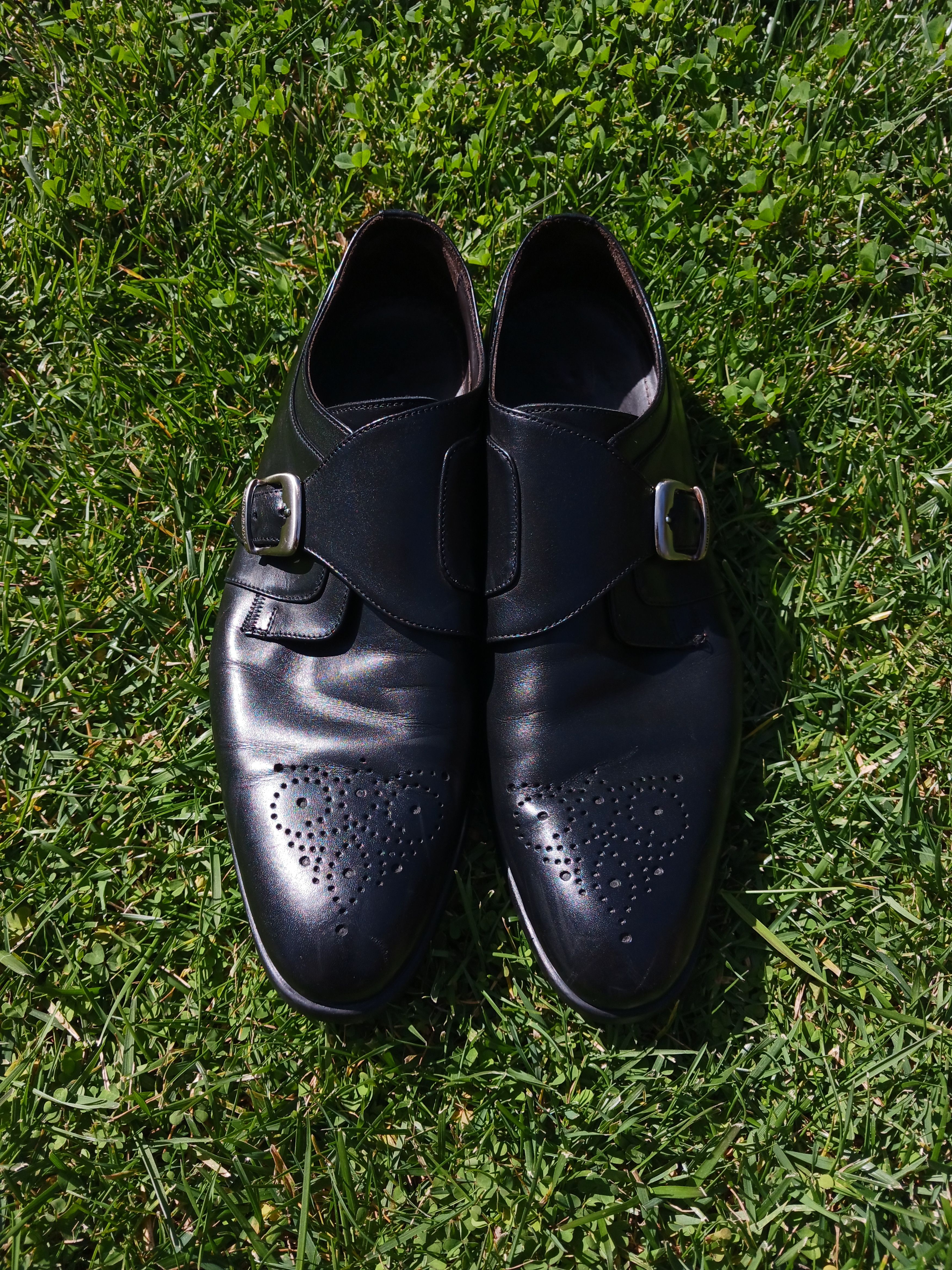 Bruno Magli Bruno Magli Italian Single Monk Strap Medallion Loafers Size US 12 / EU 45 - 1 Thumbnail