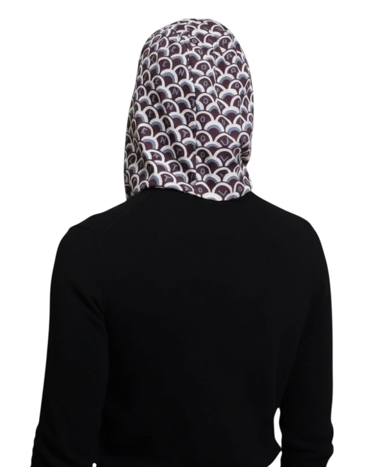Valentino Valentino Headscarf in Blue & Brown Size ONE SIZE - 4 Thumbnail