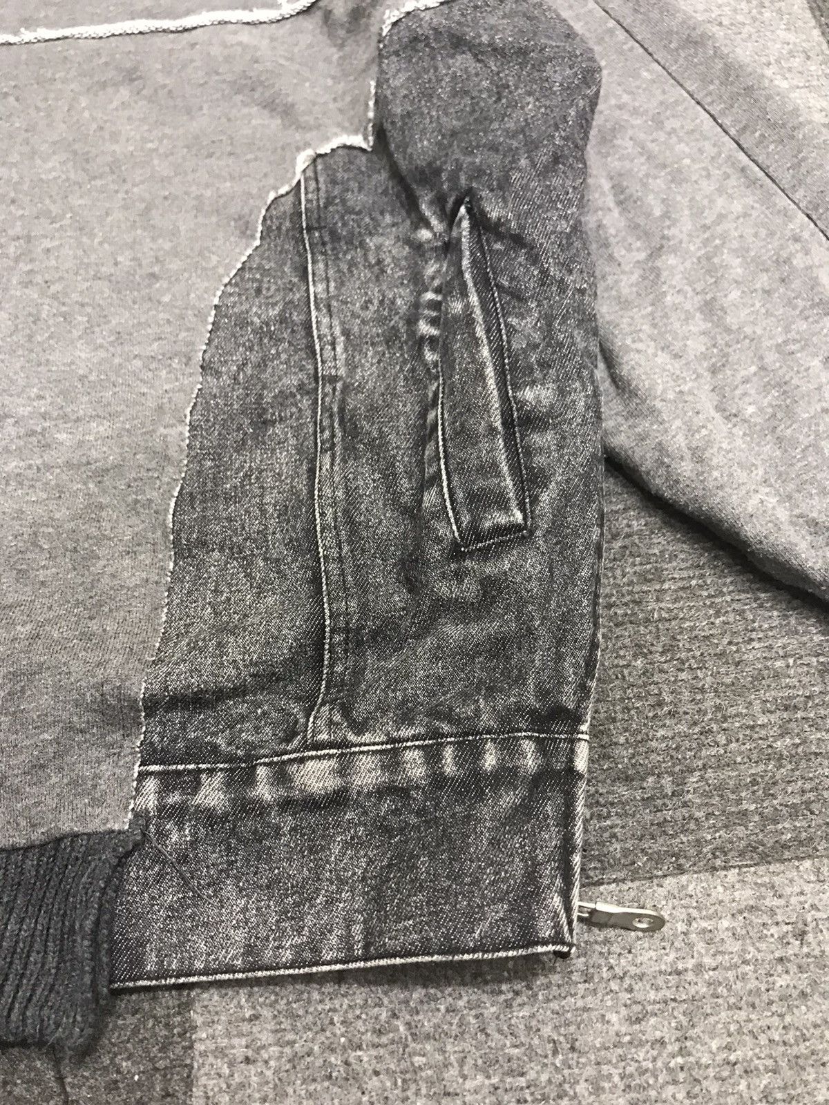 Japanese Brand 💥AVANT GARDE💥DOUBLE NAME HYBRID SWEATSHIRT X TRUCKER F218 Size US L / EU 52-54 / 3 - 6 Thumbnail