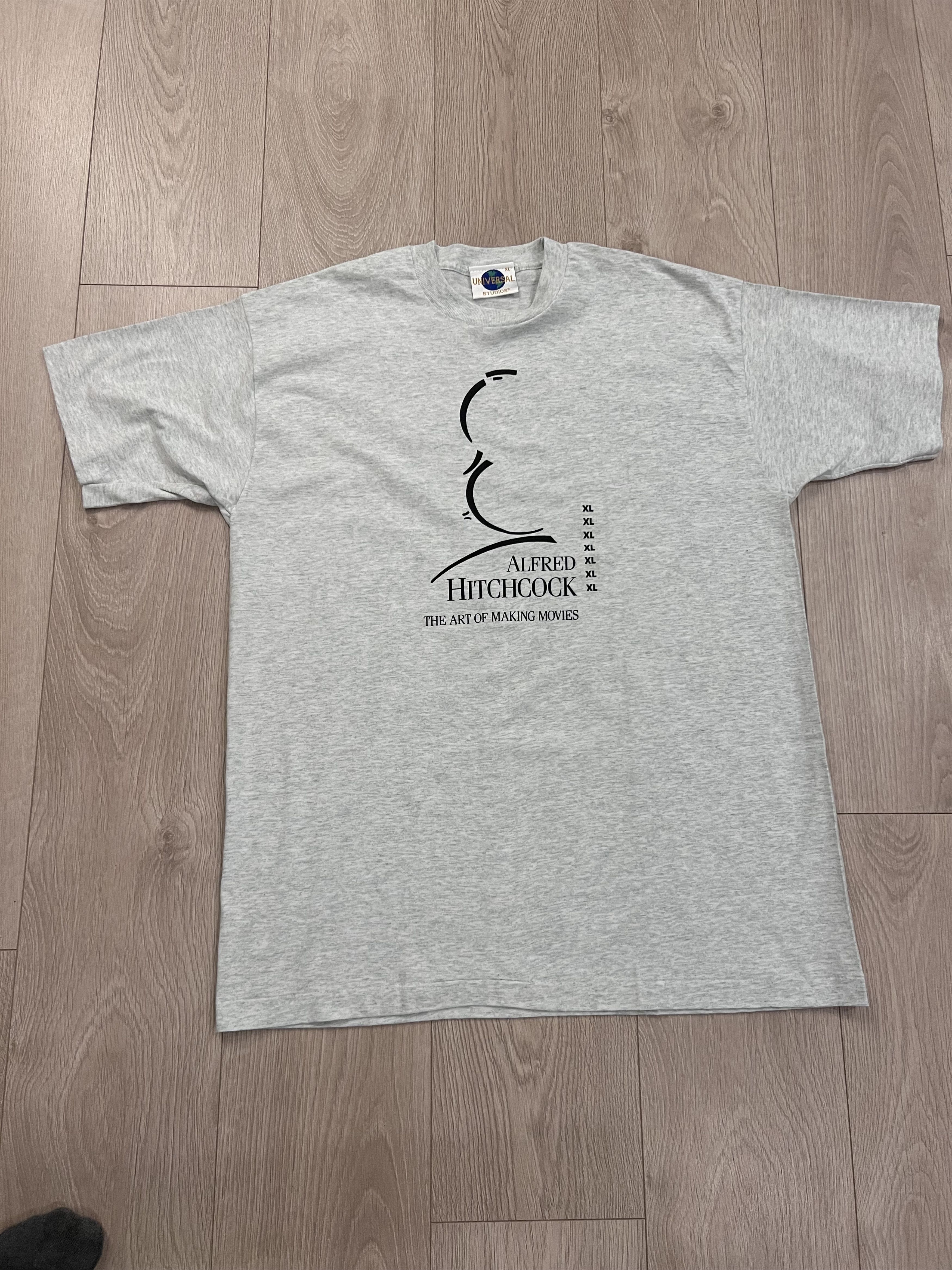 Vintage NOS Vintage 90s Alfred Hitchcock Art Of Making Movies Tshirt Size US XL / EU 56 / 4 - 3 Thumbnail