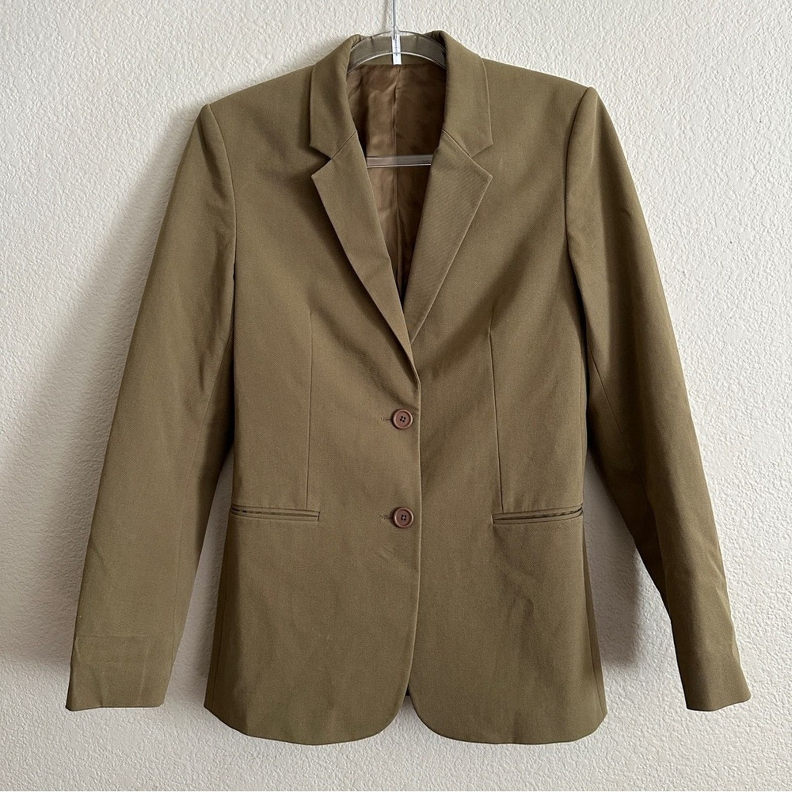Helmut Lang HELMUT LANG Resin Rider Blazer in Green Sage Sz. 2 NWOT Size XS / US 0-2 / IT 36-38 - 4 Thumbnail