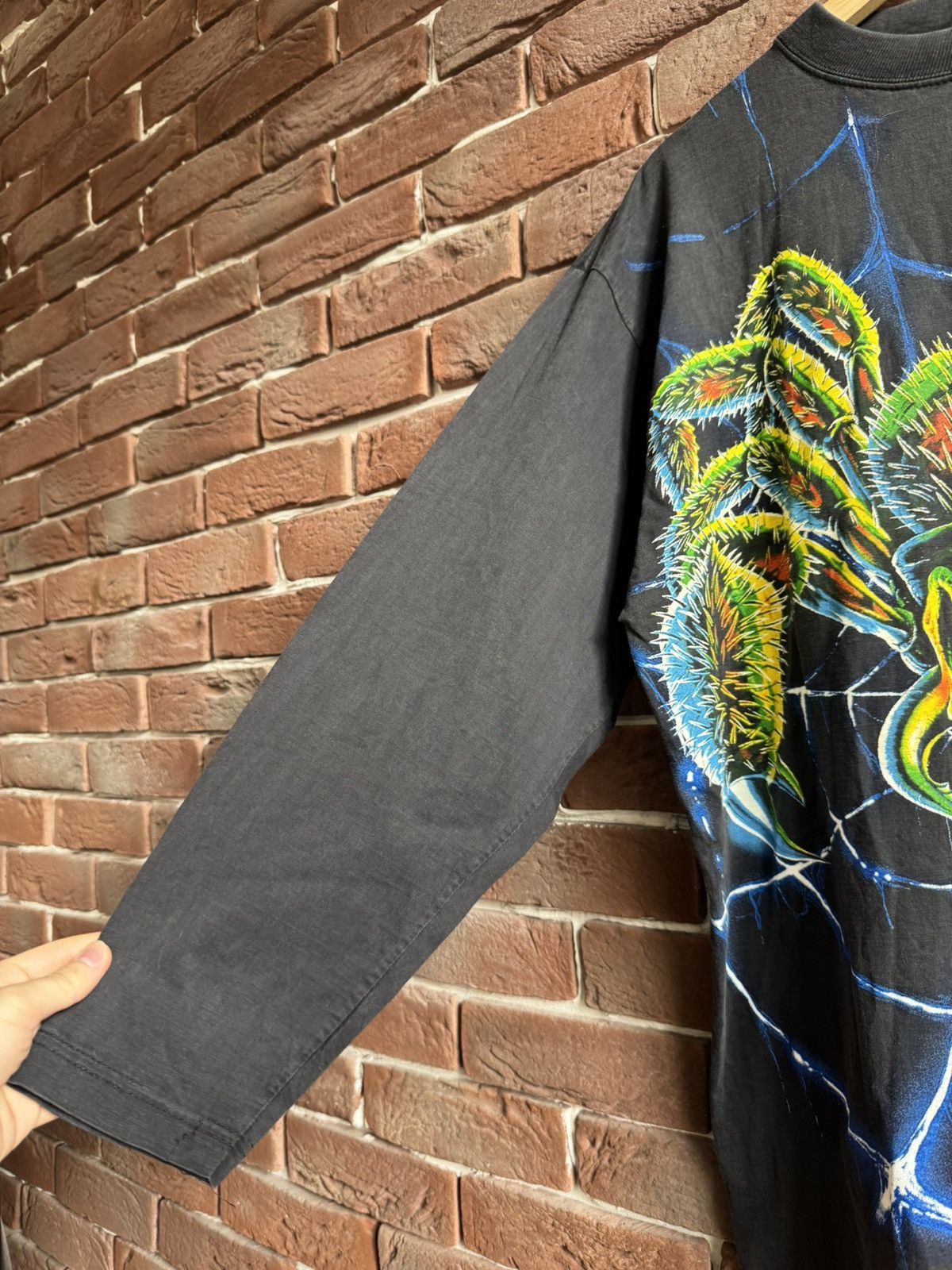 Thunderdome × Vintage Vintage 90s Thunderdome XII Spider Web Rare Band Tee Gabber Size US XL / EU 56 / 4 - 7 Thumbnail