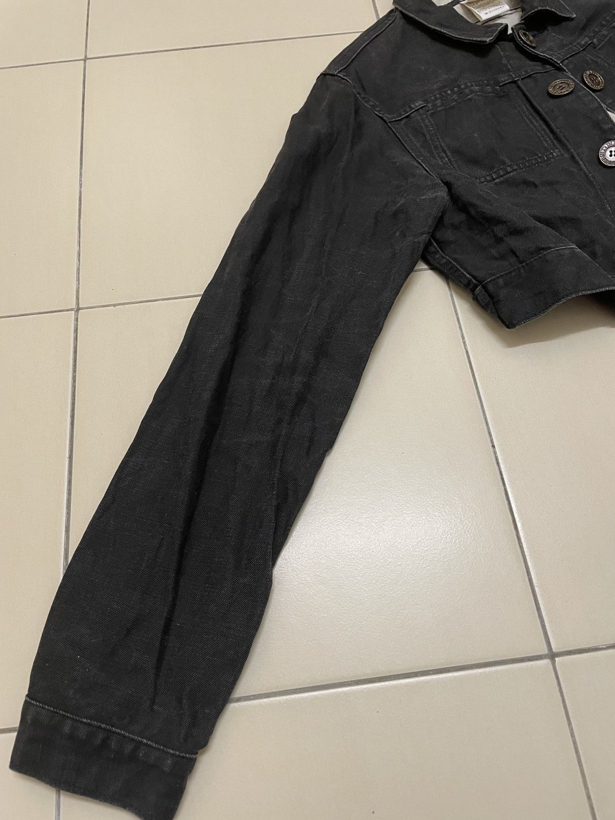 Yohji Yamamoto Y's Yohji Yamamoto Crop Denim Jacket Size M / US 6-8 / IT 42-44 - 7 Thumbnail