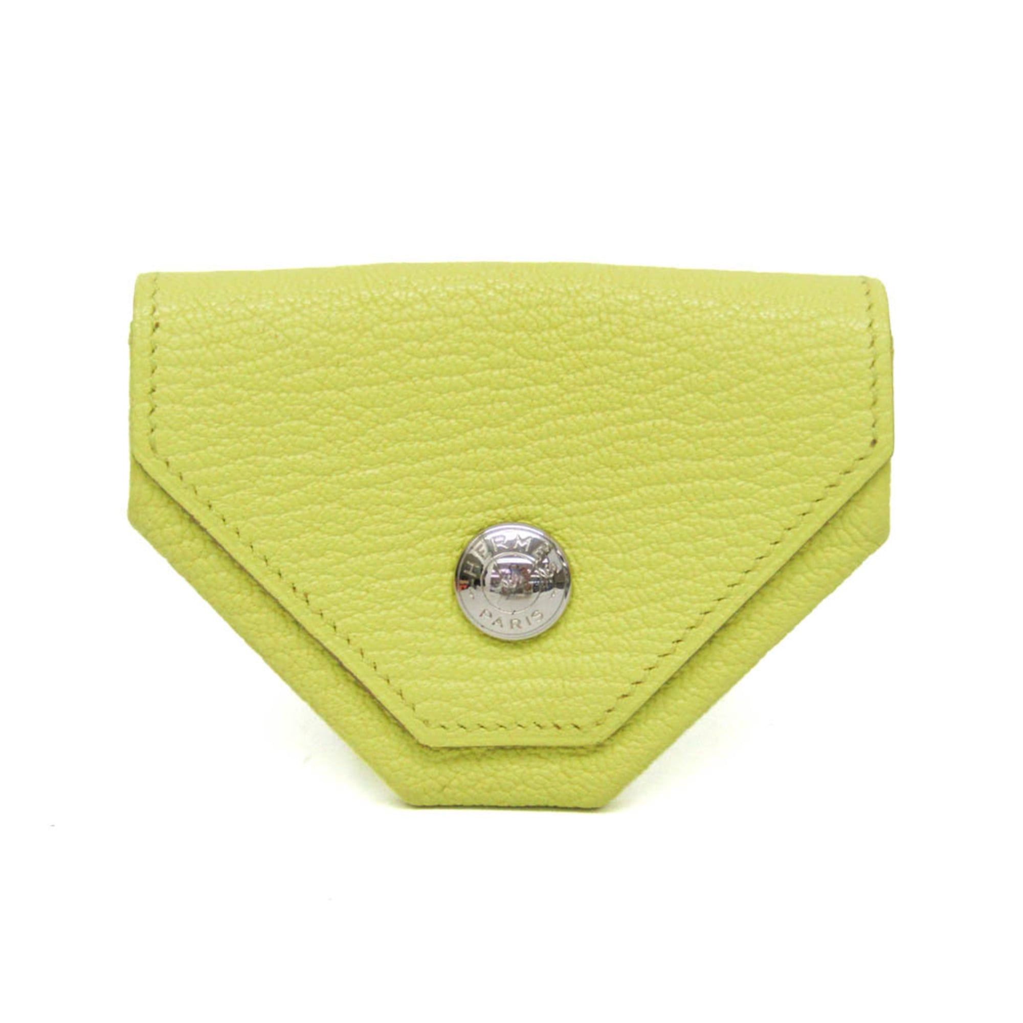 Hermes Hermes LE 24 Men,Women Chevre Leather Coin Purse/coin Case Yellow Size ONE SIZE - 1 Thumbnail