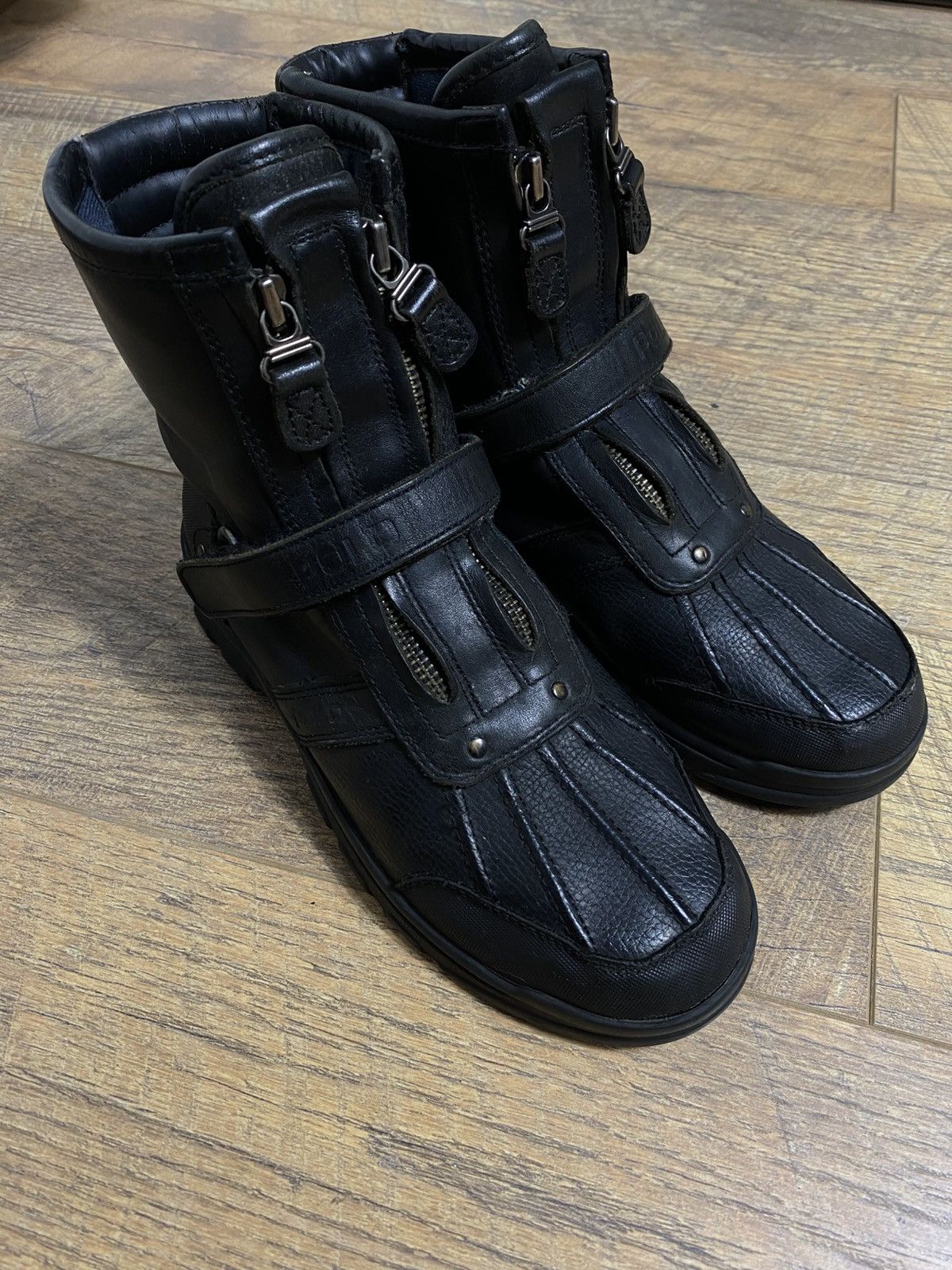 Polo Ralph Lauren Rare POLO Ralph Lauren Conquest Hi Style Boots Black Size US 6.5 / EU 39-40 - 6 Thumbnail