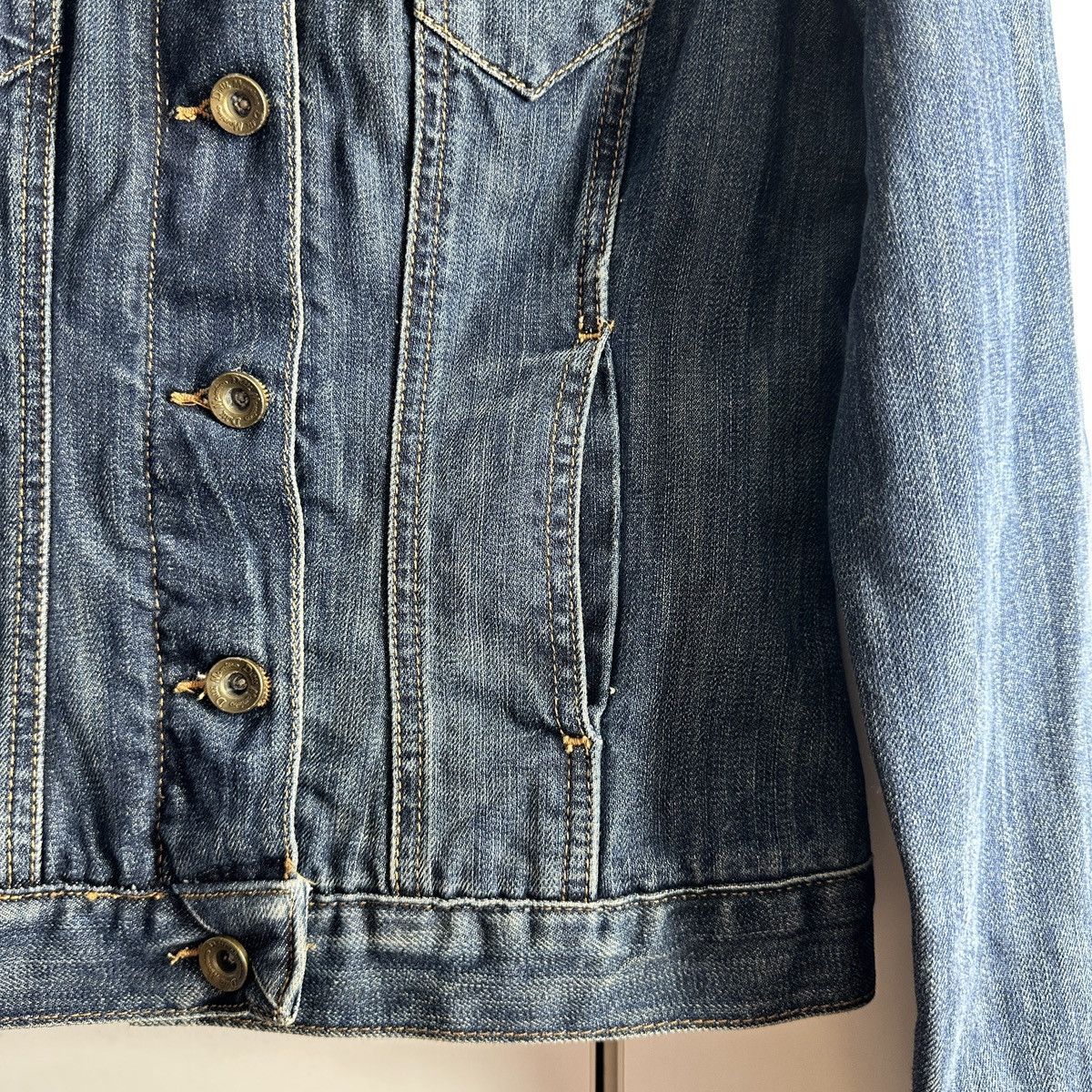 Massimo Dutti MASSIMO DUTTI Ladies Blue Denim Jacket Size S / US 4 / IT 40 - 6 Thumbnail