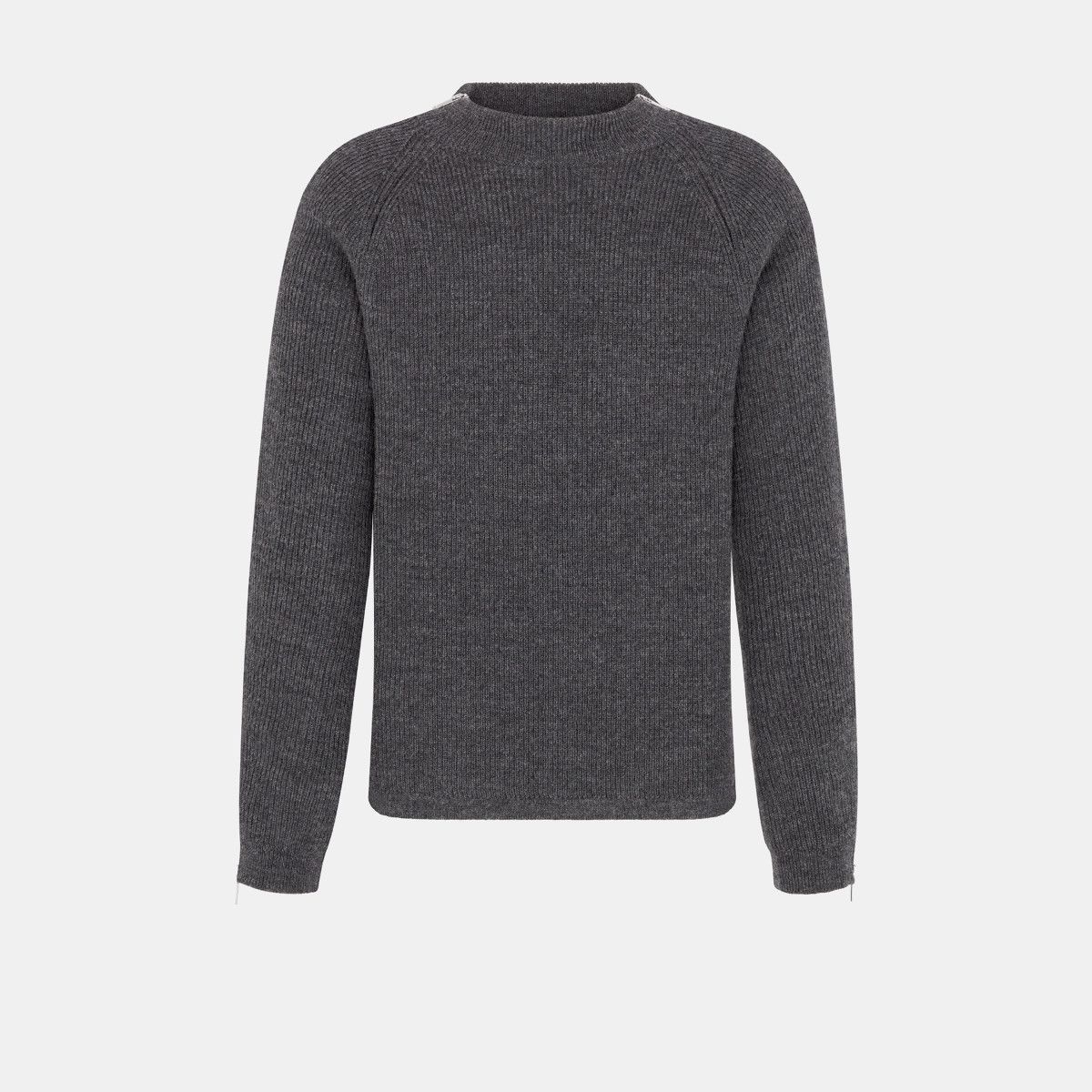 Dior o1bcso1str0226 Couture Sweater in Grey Virgin Size US L / EU 52-54 / 3 - 1 Thumbnail