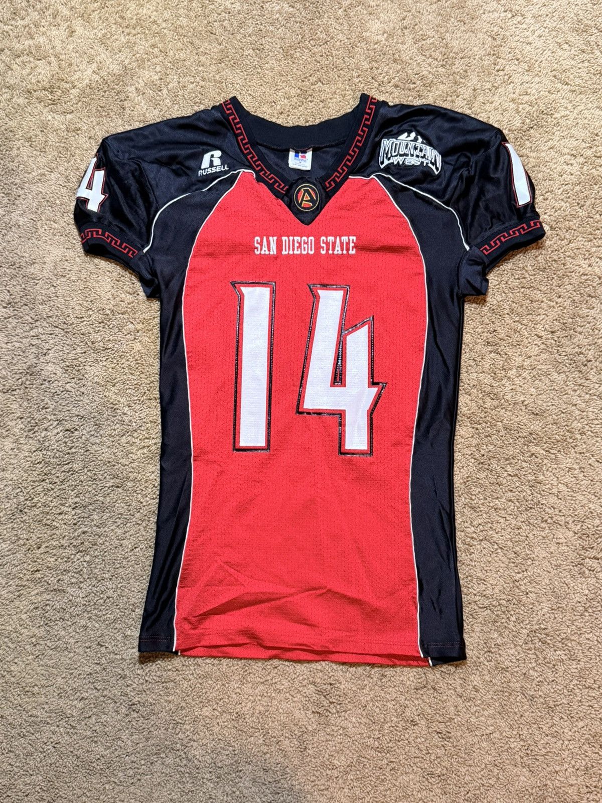 Russell Athletic Team Issued Vintage SDSU Aztecs Football Jersey Medium Size US M / EU 48-50 / 2 - 2 Thumbnail