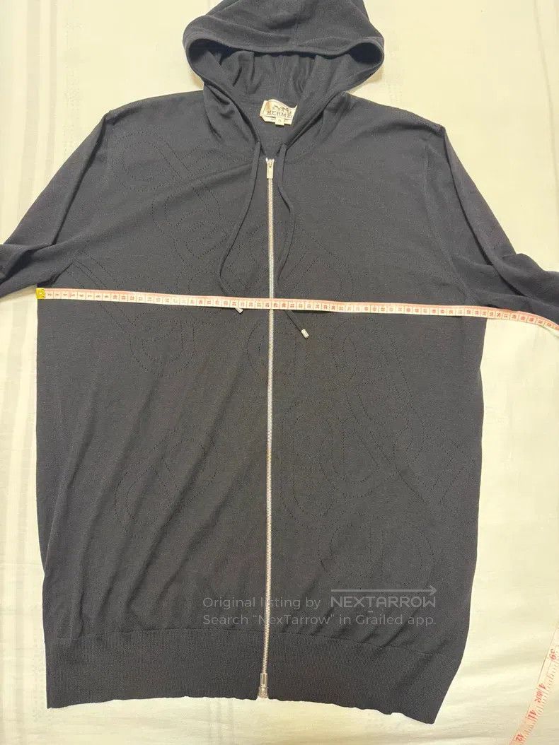 Hermes Hermes Wool cardigan, pig nose pattern hollowed-out design Size US XL / EU 56 / 4 - 4 Thumbnail