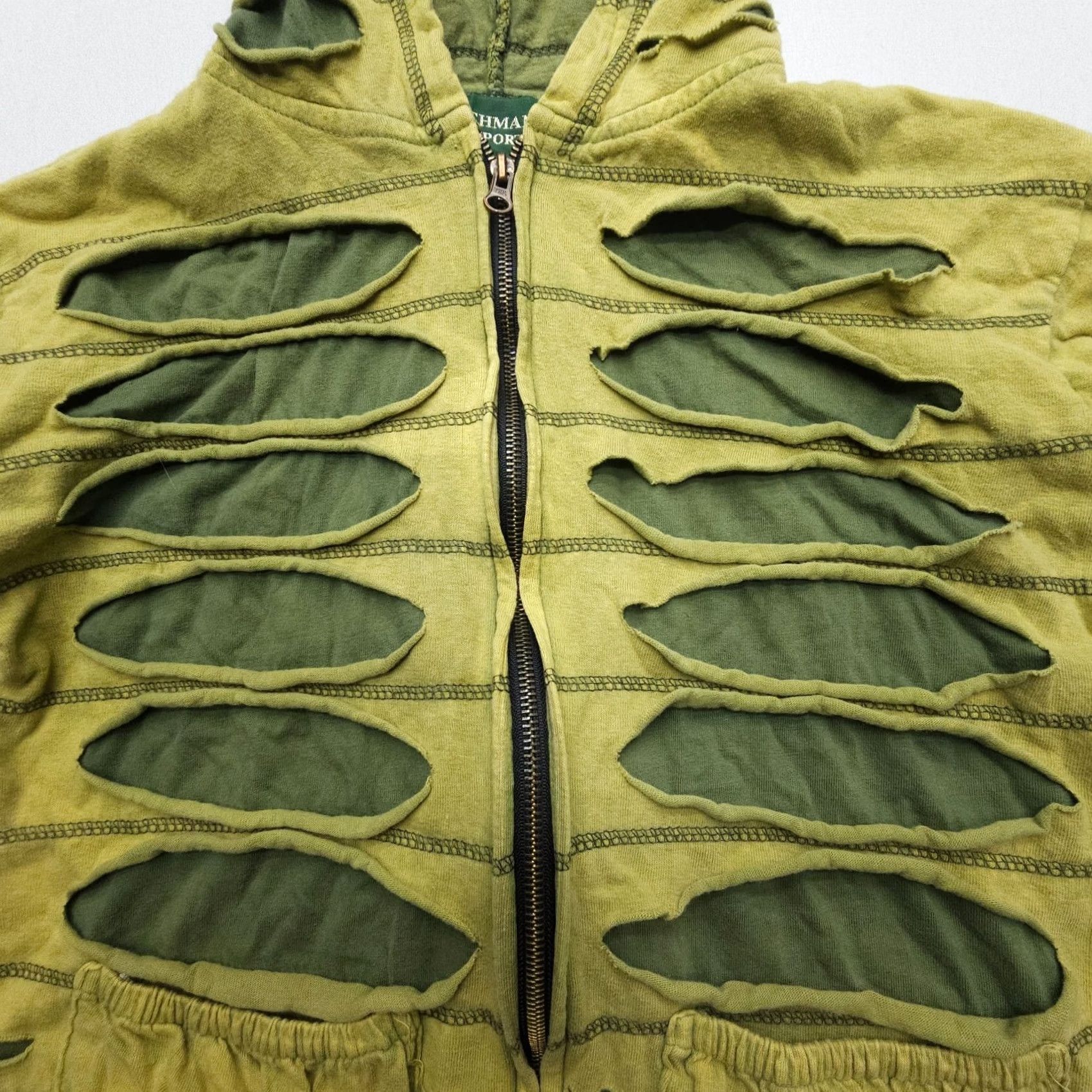 Kathmandu Kathmandu Imports Full Zip Hoodie Womens Medium Green Solid Pattern Vintage: No Slashed Pixie Festival Outdoor 90s Size M / US 6-8 / IT 42-44 - 3 Thumbnail