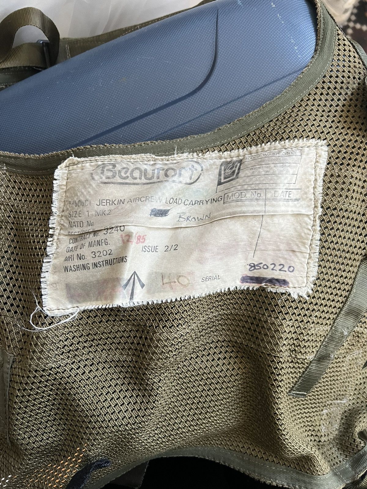Vintage 80’s Beaufort RAF Survival Vest Size US L / EU 52-54 / 3 - 9 Thumbnail