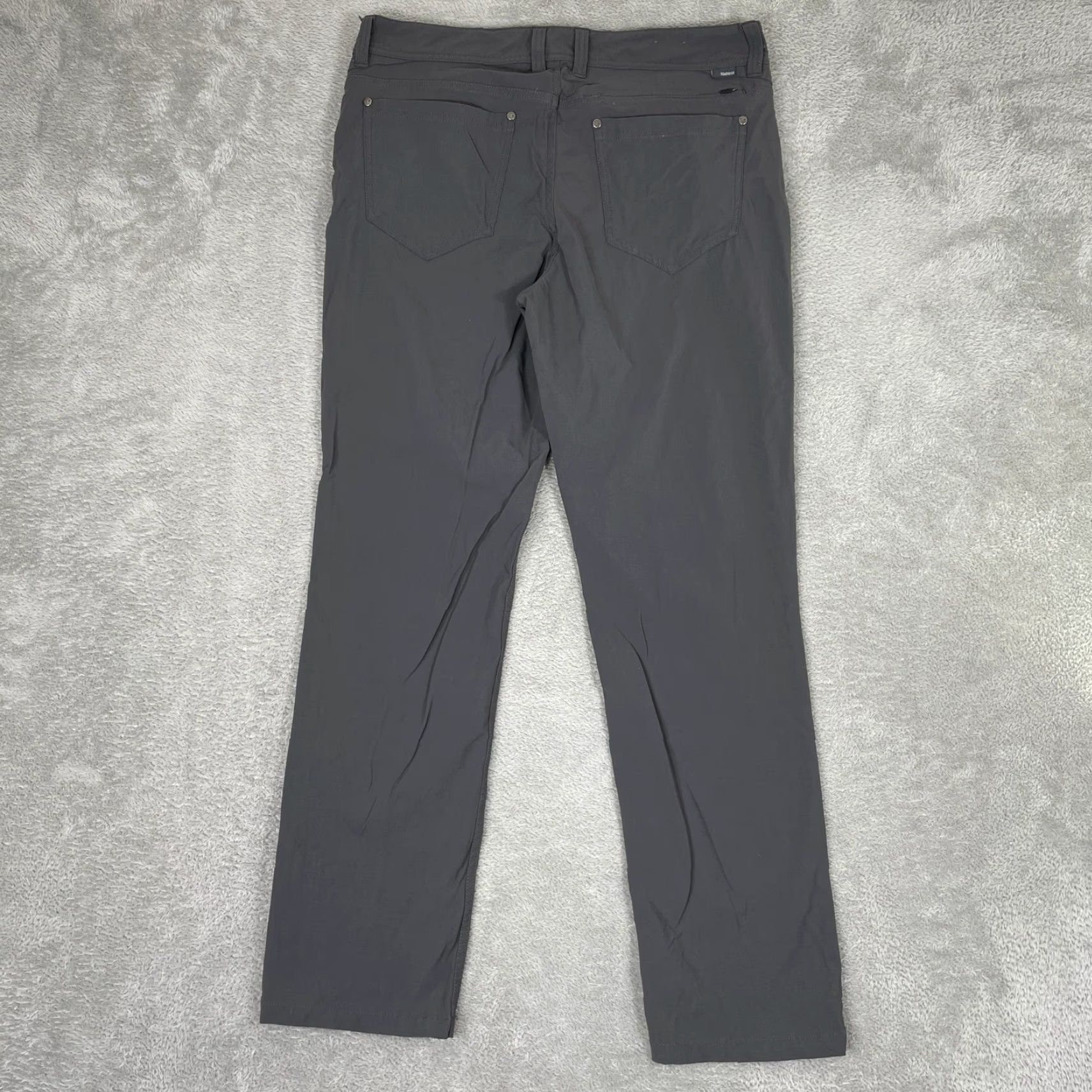 Toad&Co Toad&Co Rover 5 Pocket Lean Pant Mens 33x30 Grey Stretch Nylon Spandex Chino Slim Pockets Travel Outdoor Casual Modern Regular Size US 33 - 2 Thumbnail