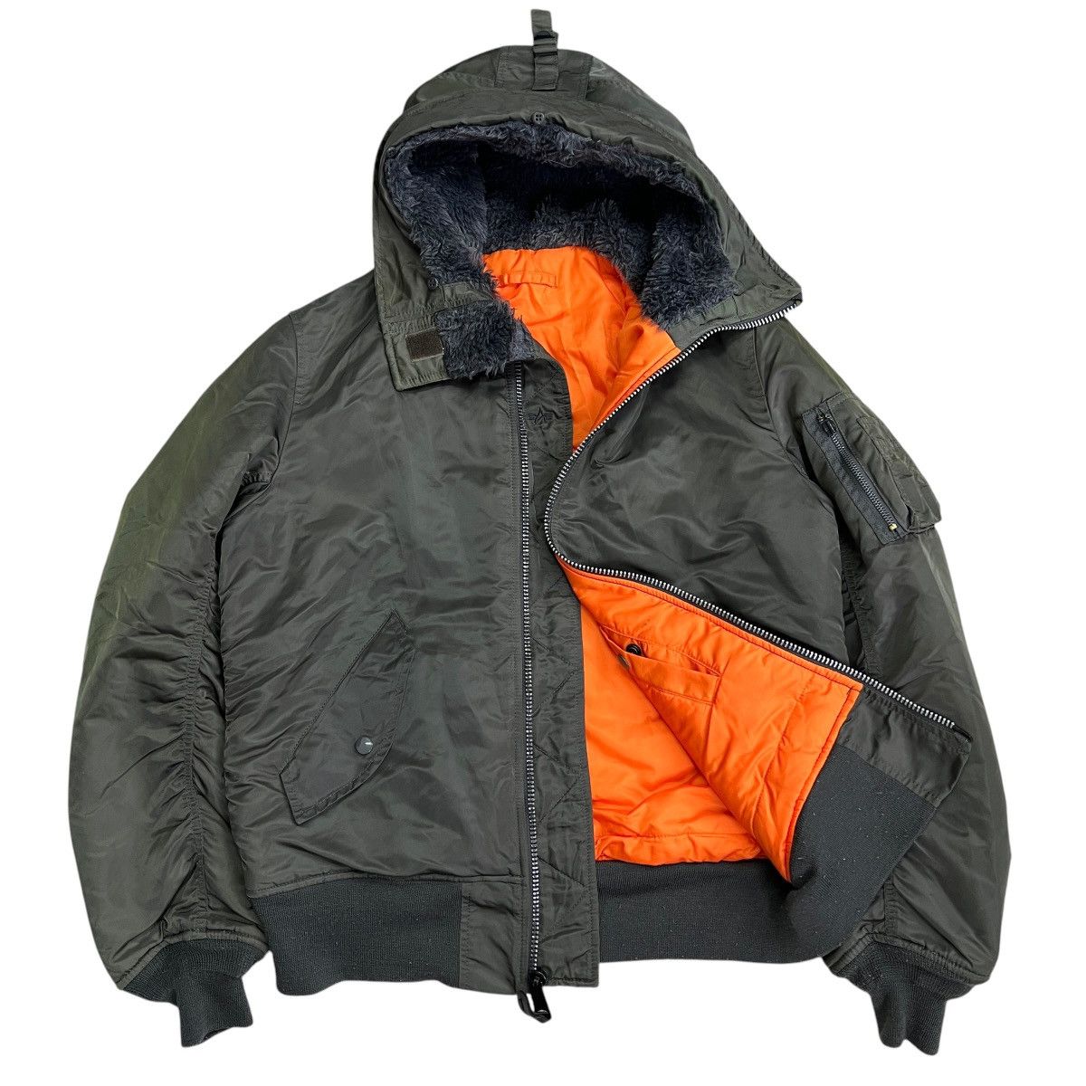 Alpha Industries 💥 ALPHA M-1 WITH HOODED BOMBER JACKET Size US L / EU 52-54 / 3 - 1 Thumbnail