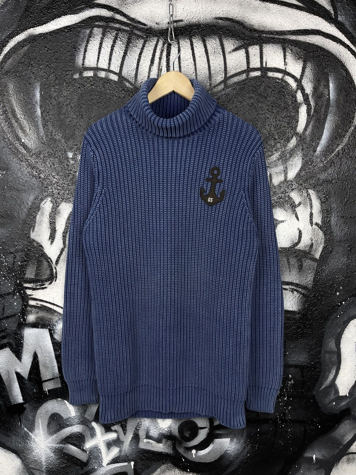 G-Star × Vintage G Star RAW Champ Coll Knit Men’s Golf Sweater Size L Size US L / EU 52-54 / 3 - 2 Thumbnail
