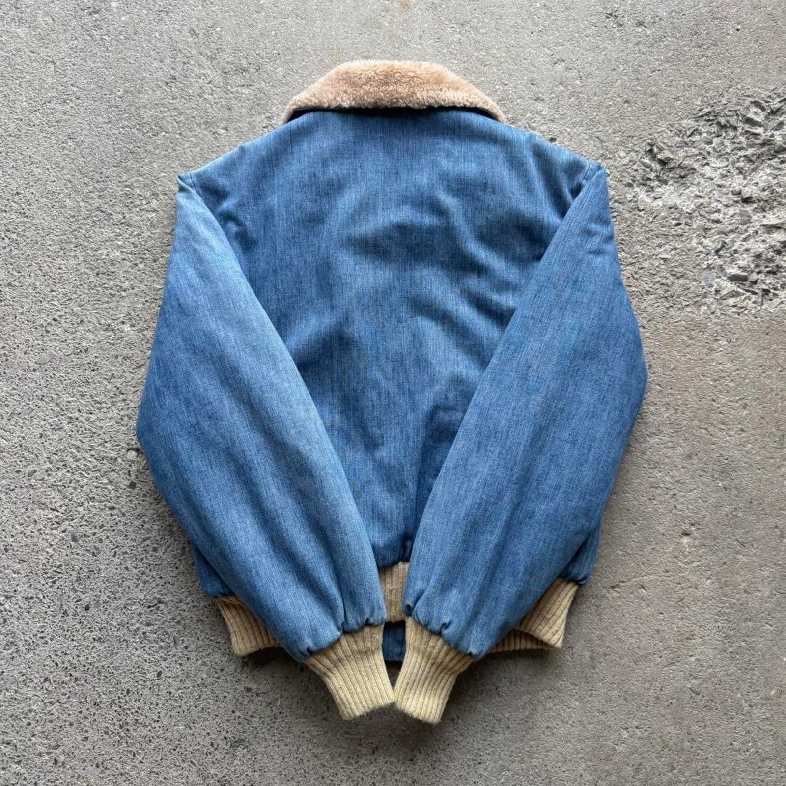 Levi's 70s Levi’s Faux Fur Lined Denim Bomber Jacket Size US S / EU 44-46 / 1 - 4 Thumbnail
