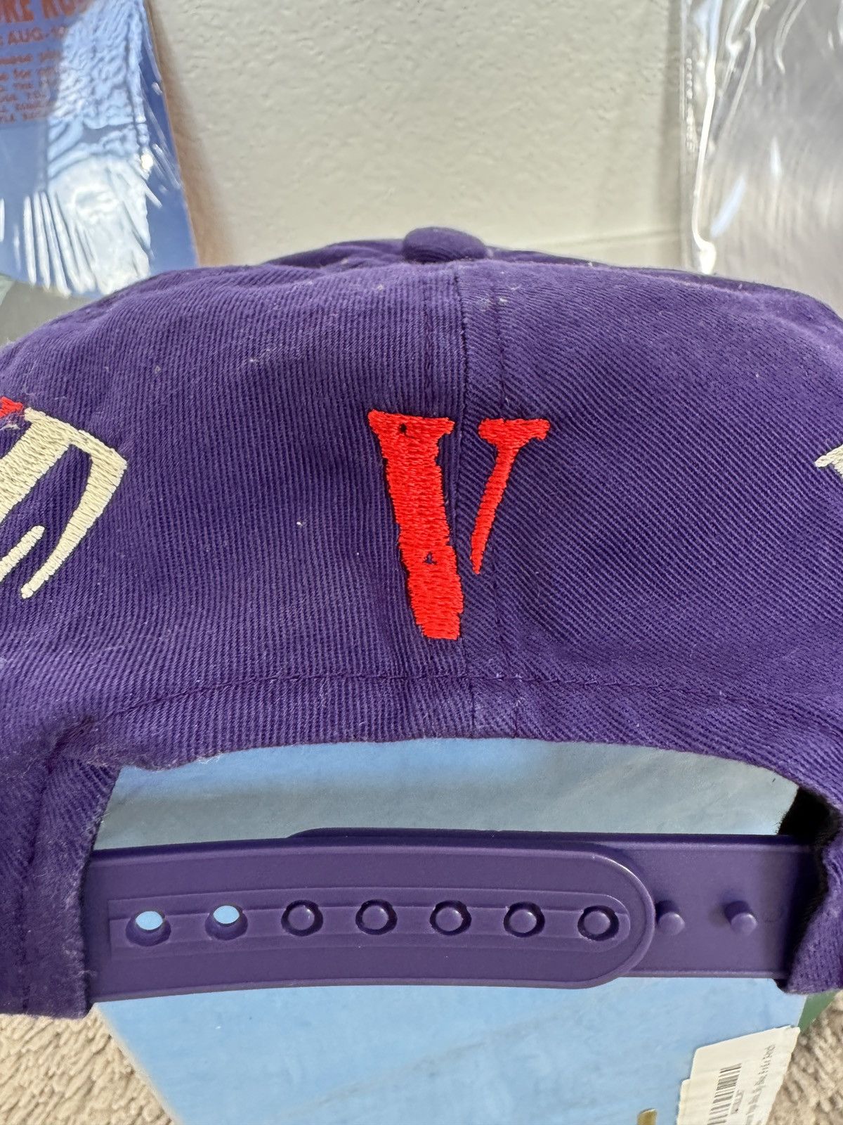 Saint Michael × Vlone Saint Michael x Vlone Cap “Purple” Size ONE SIZE - 6 Thumbnail