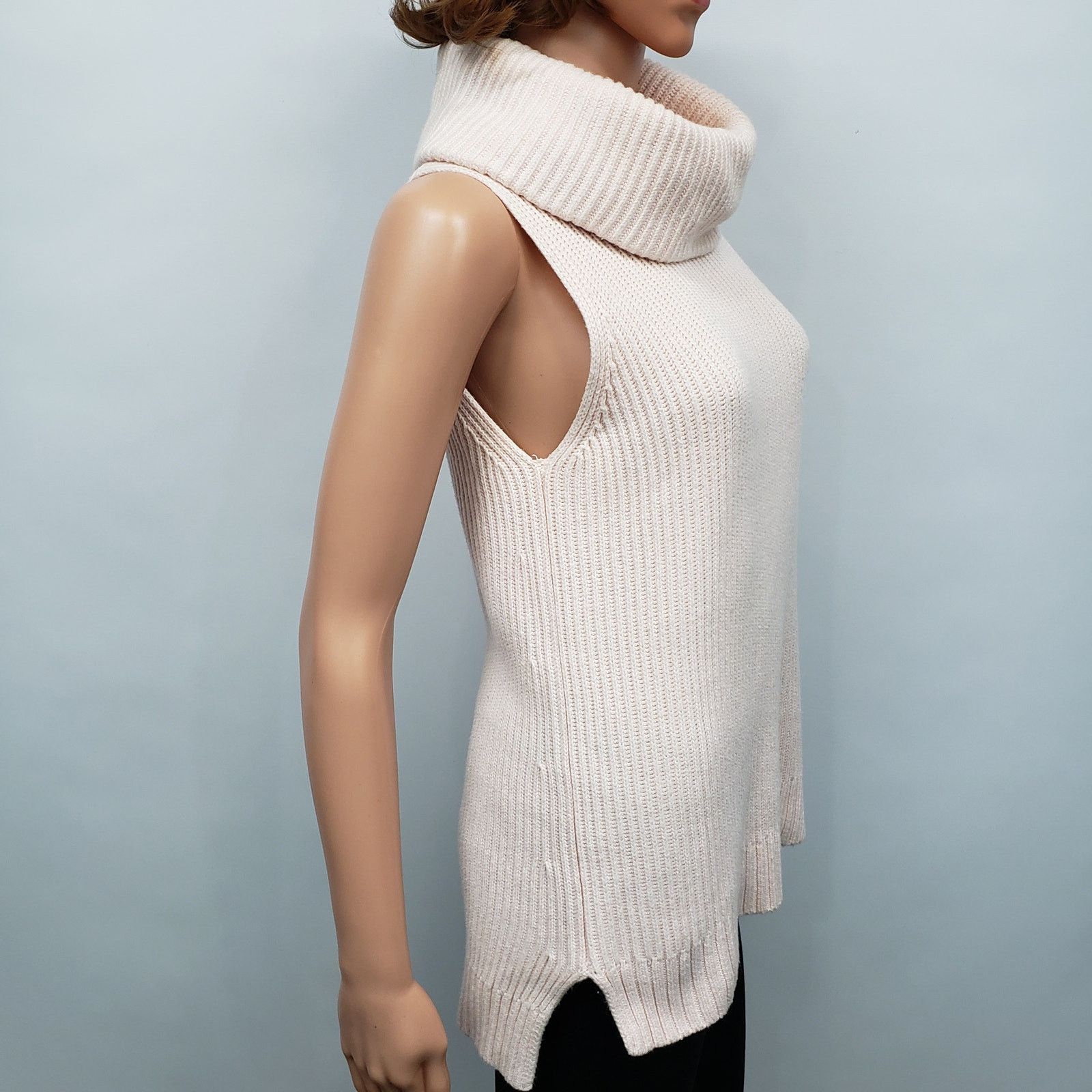 Michael Kors Michael Kors Shaker Sleeveless Cowl neck Turtleneck Sweater Size XS / US 0-2 / IT 36-38 - 7 Thumbnail