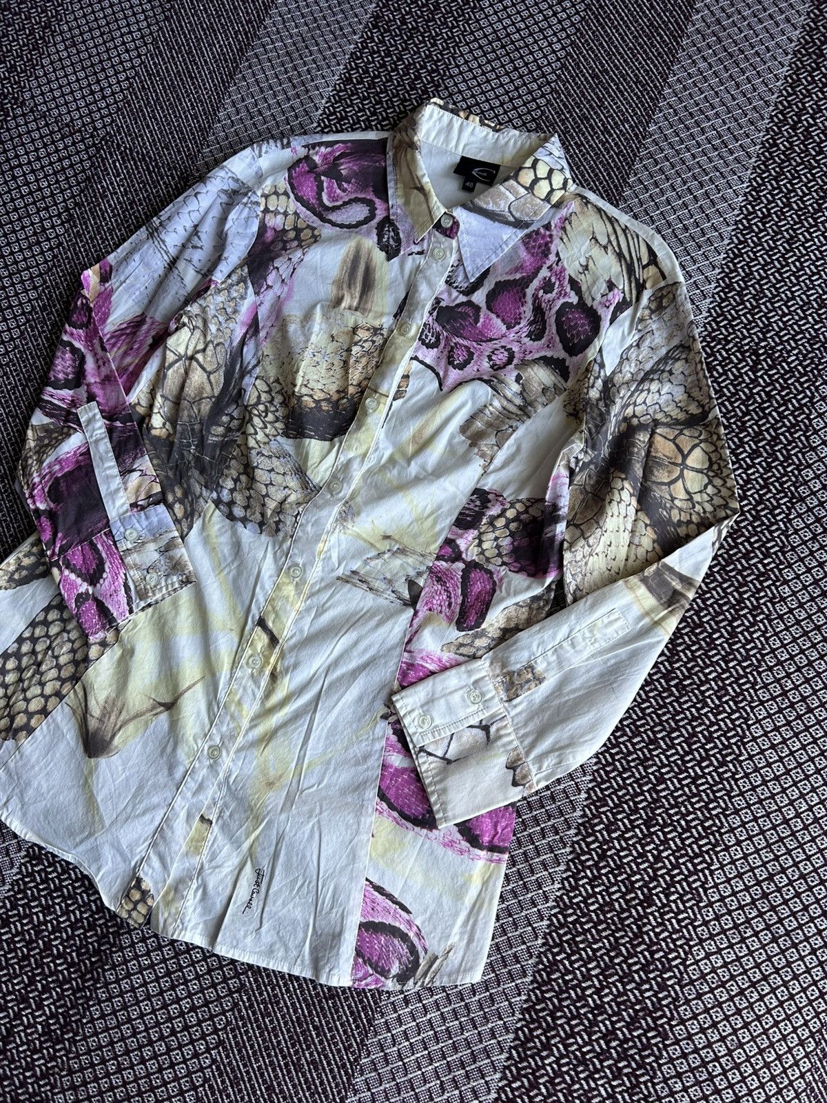 Just Cavalli Vintage Roberto Cavalli Luxury Women Shirt Solid Style Sz 46 Size L / US 10 / IT 46 - 2 Thumbnail
