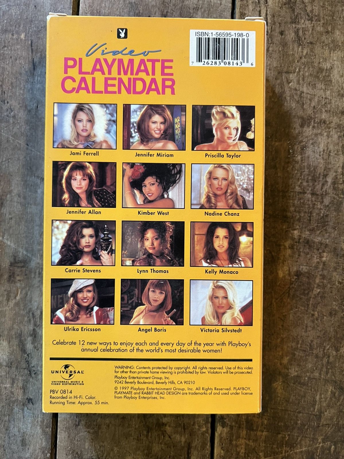 Vintage 1998 Playboy Video Playmate Calendar - VHS Movie Size ONE SIZE - 2 Thumbnail